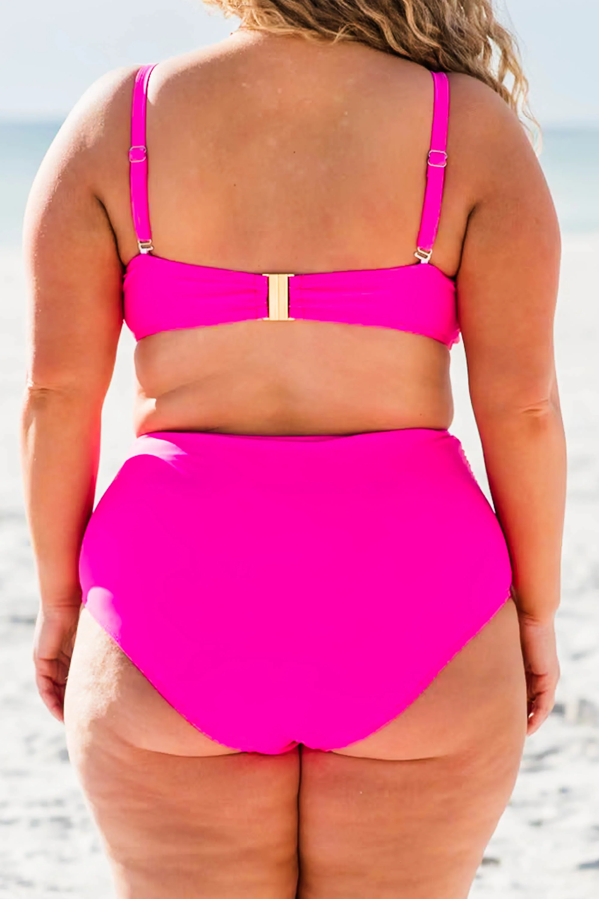 Proceed Into Paradise Swim Bottom, Neon Pink - Giverhouse