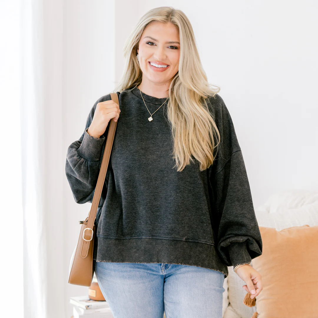 Only Getting Started Pullover, Black - Giverhouse