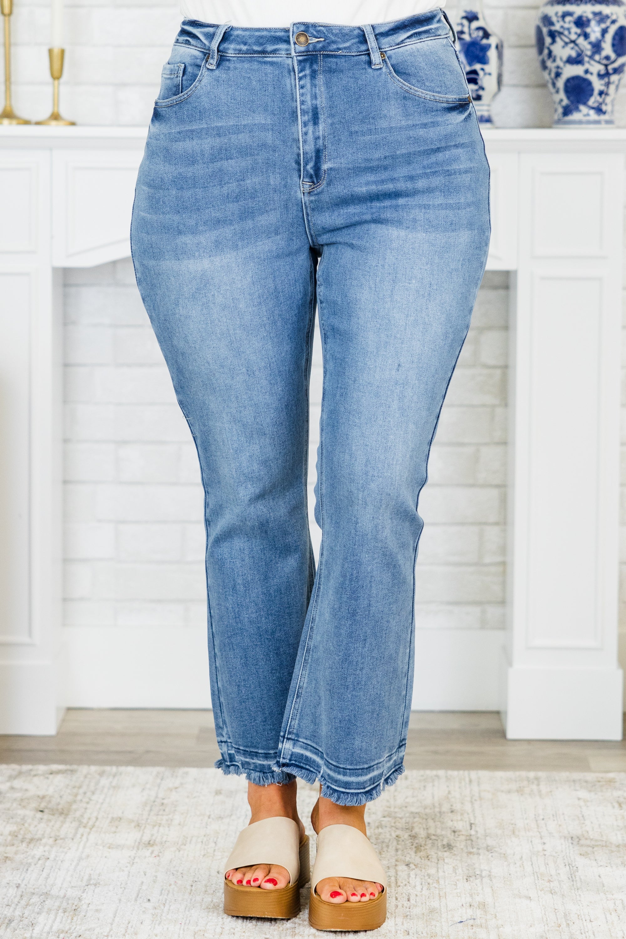 Into The Clouds Jeans, Medium Wash - Giverhouse