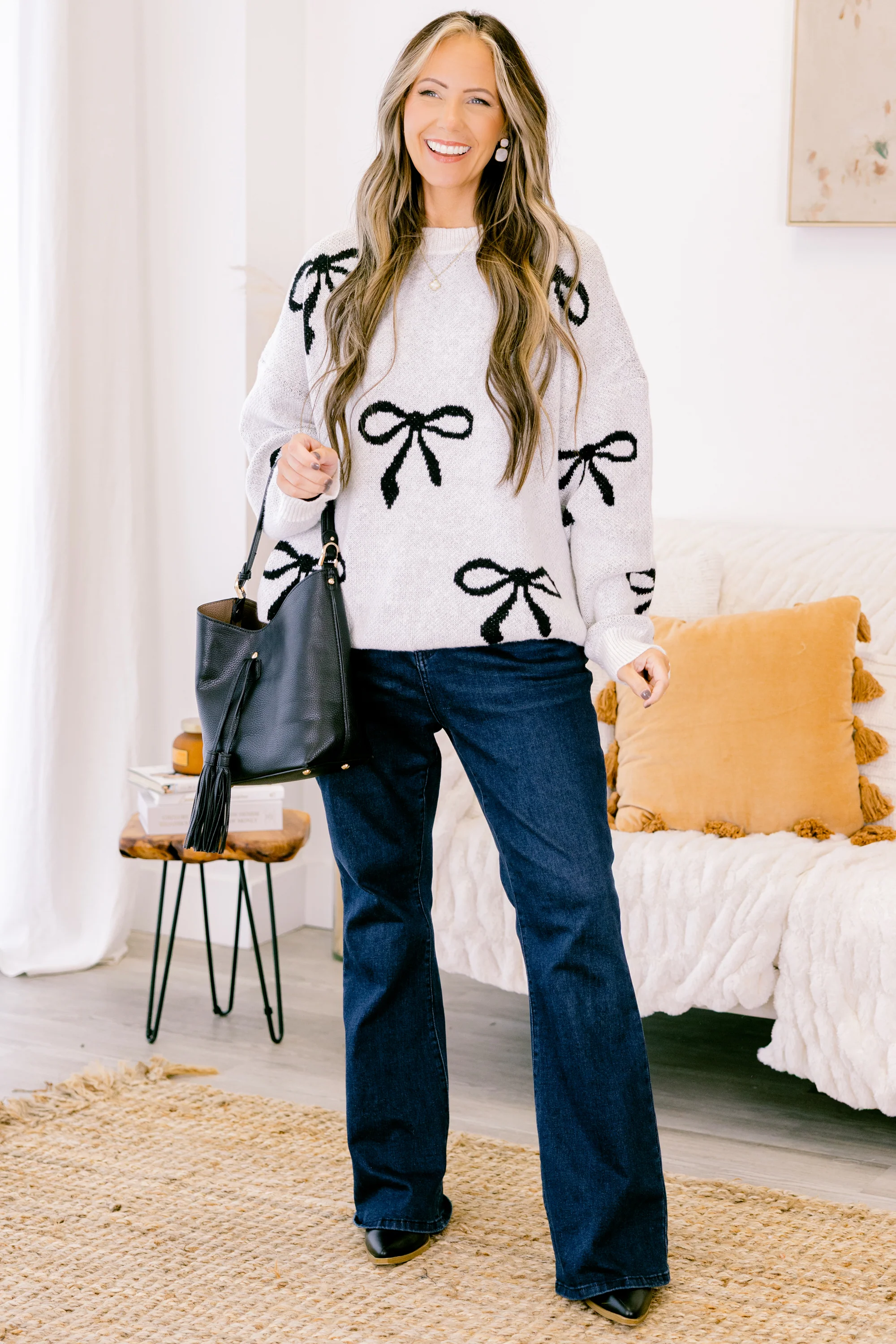 Staying Up To Date Sweater, Gray - Giverhouse