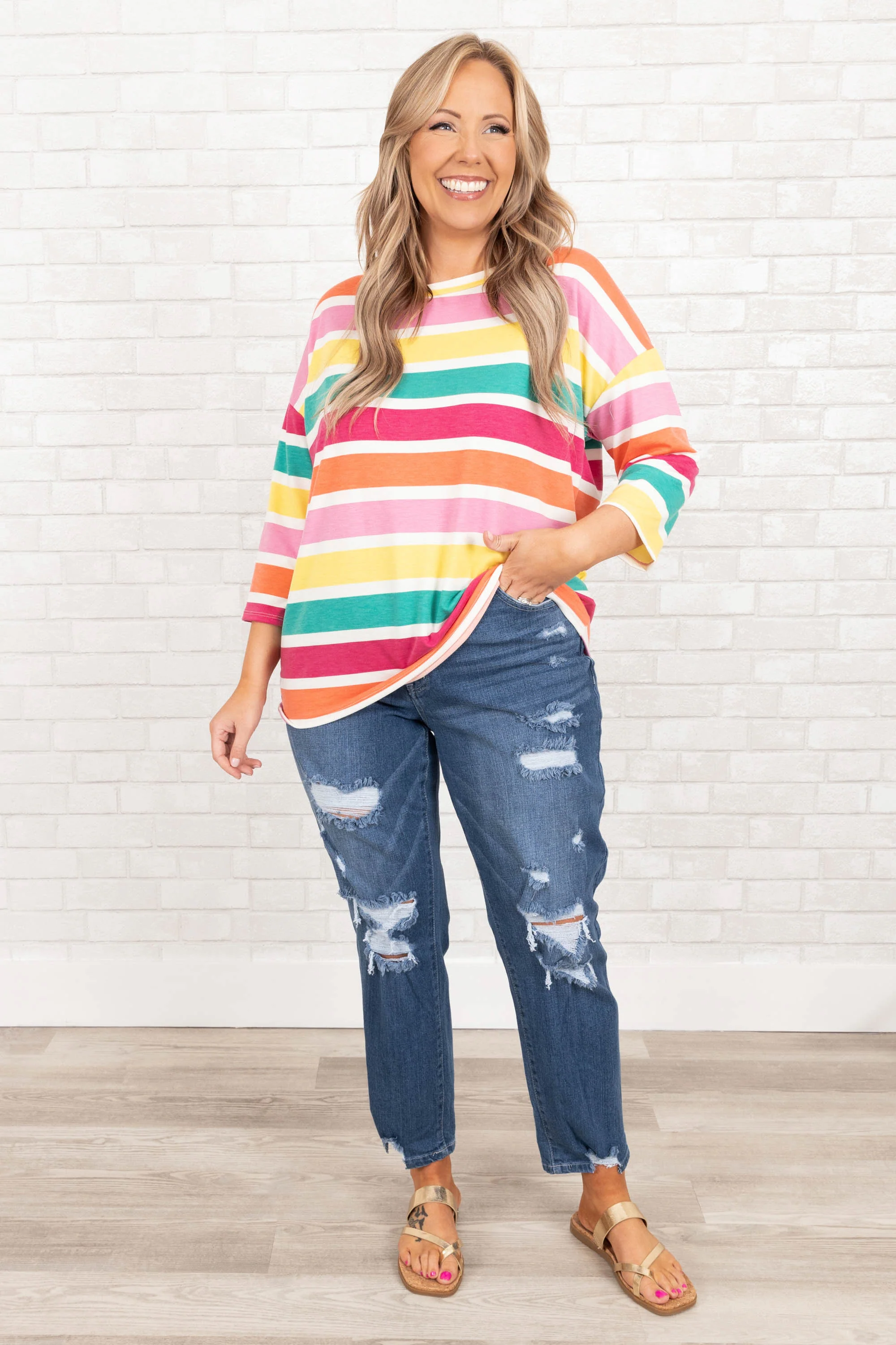 Trust In Our Love Jeans, Medium Wash - Giverhouse