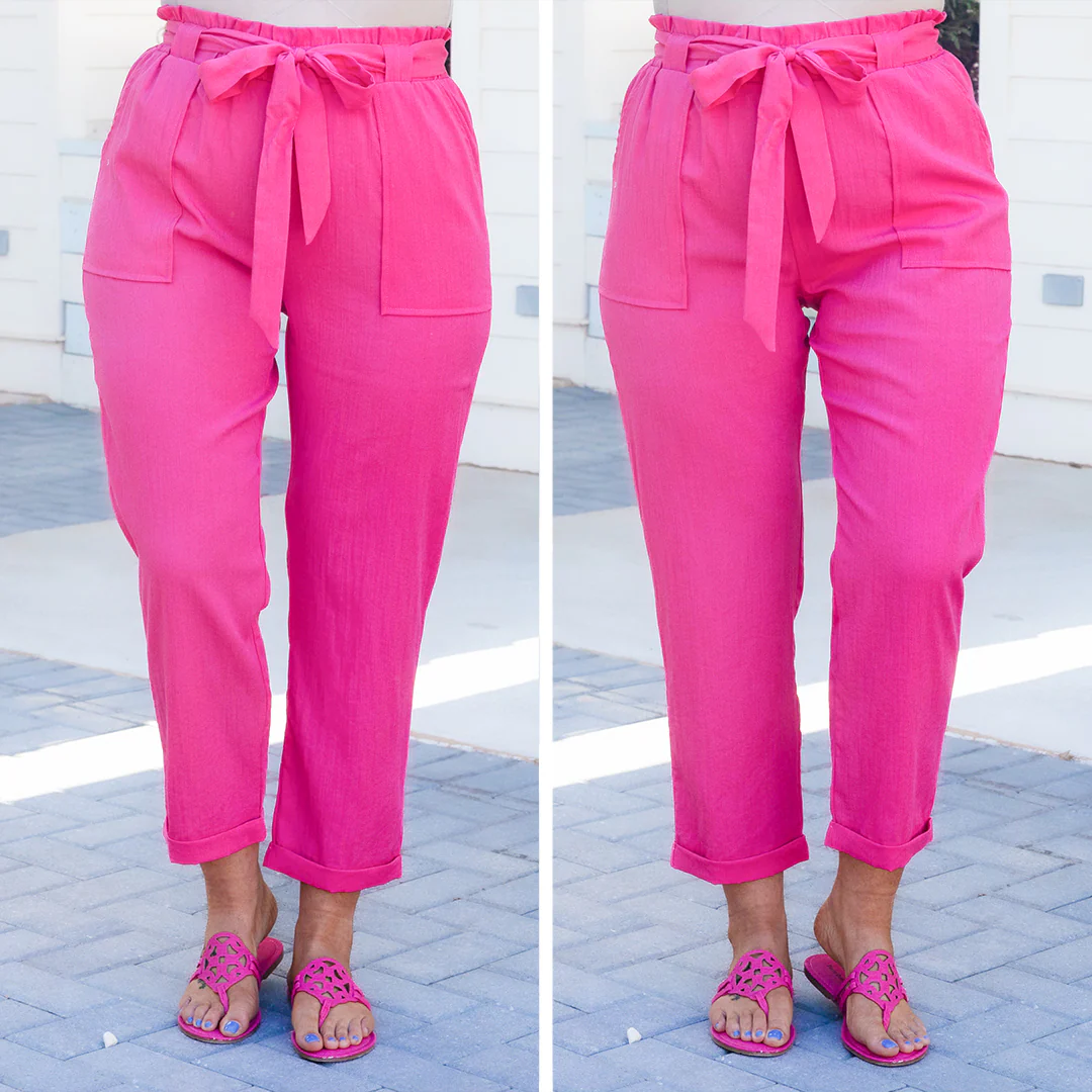 Nice For Once Pants, Fuchsia - Giverhouse