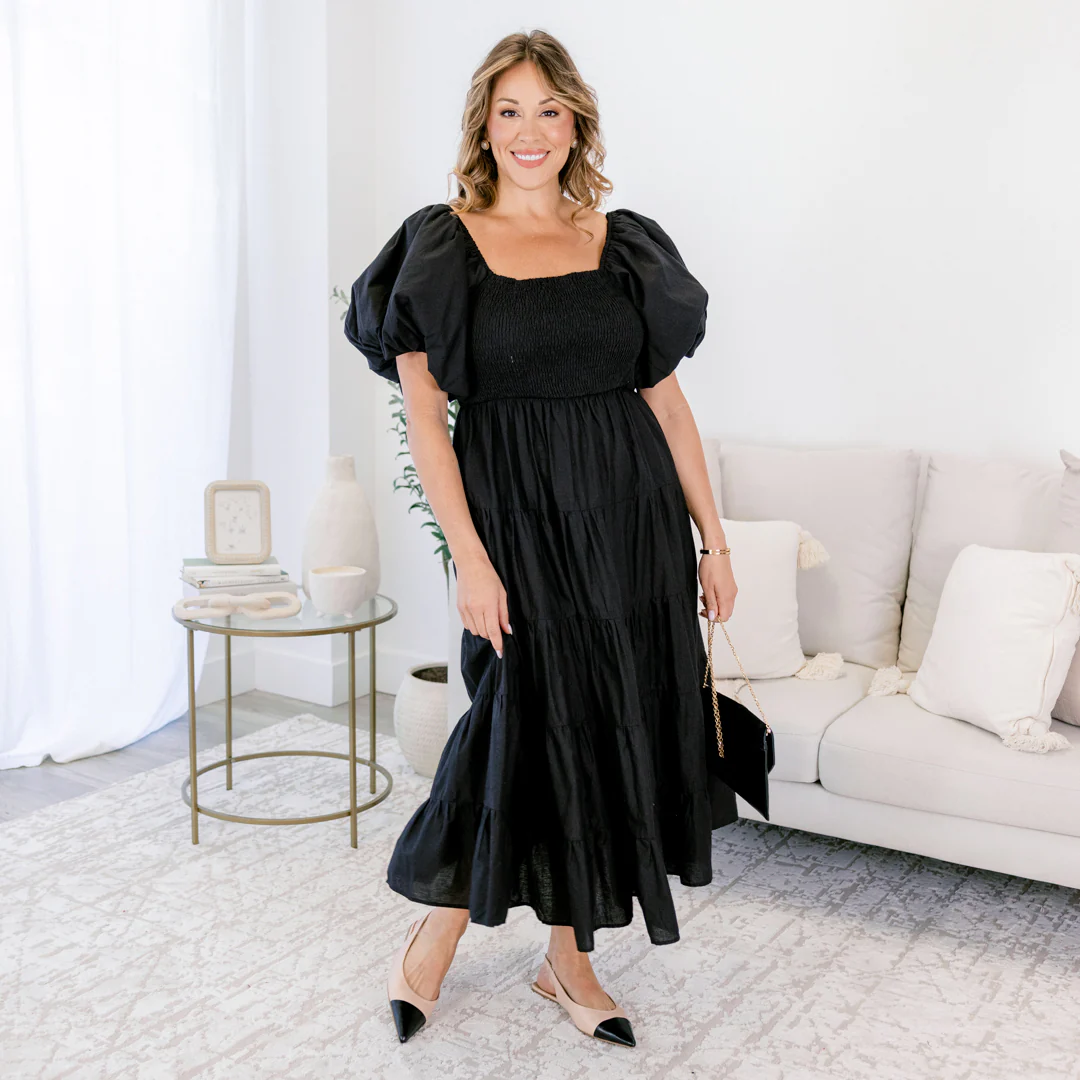 Half Past Sunset Dress, Black - Giverhouse