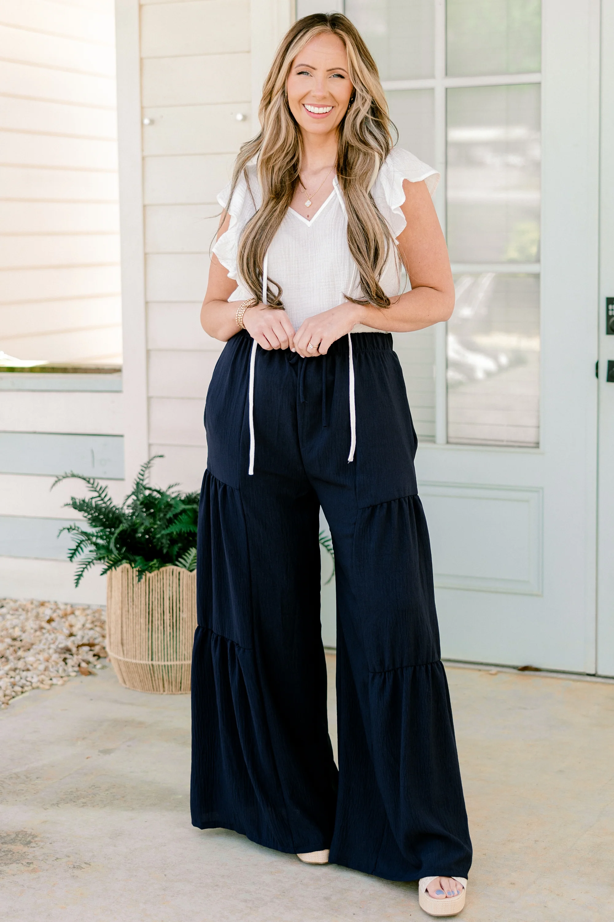 Keeping It Cool Pants, Navy - Giverhouse