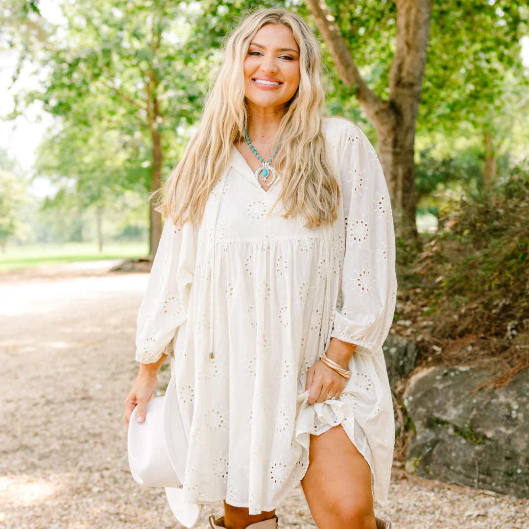 Honey Babe Dress, Cream - Giverhouse