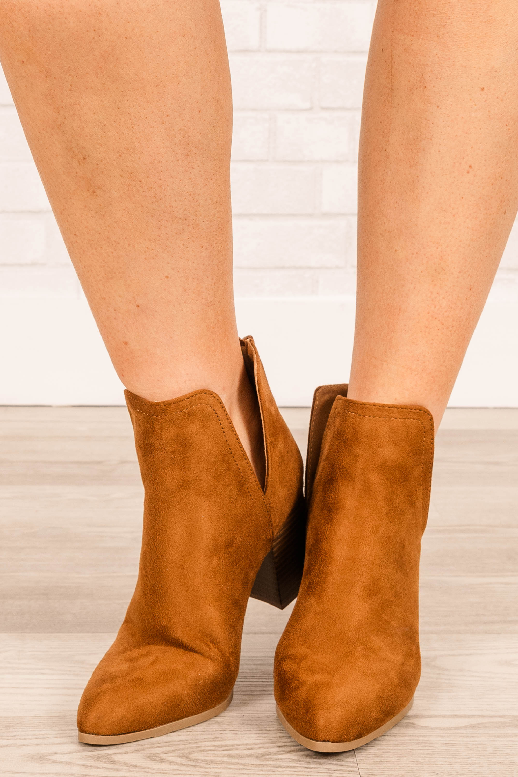 Walk With Purpose Booties, Tan - Giverhouse