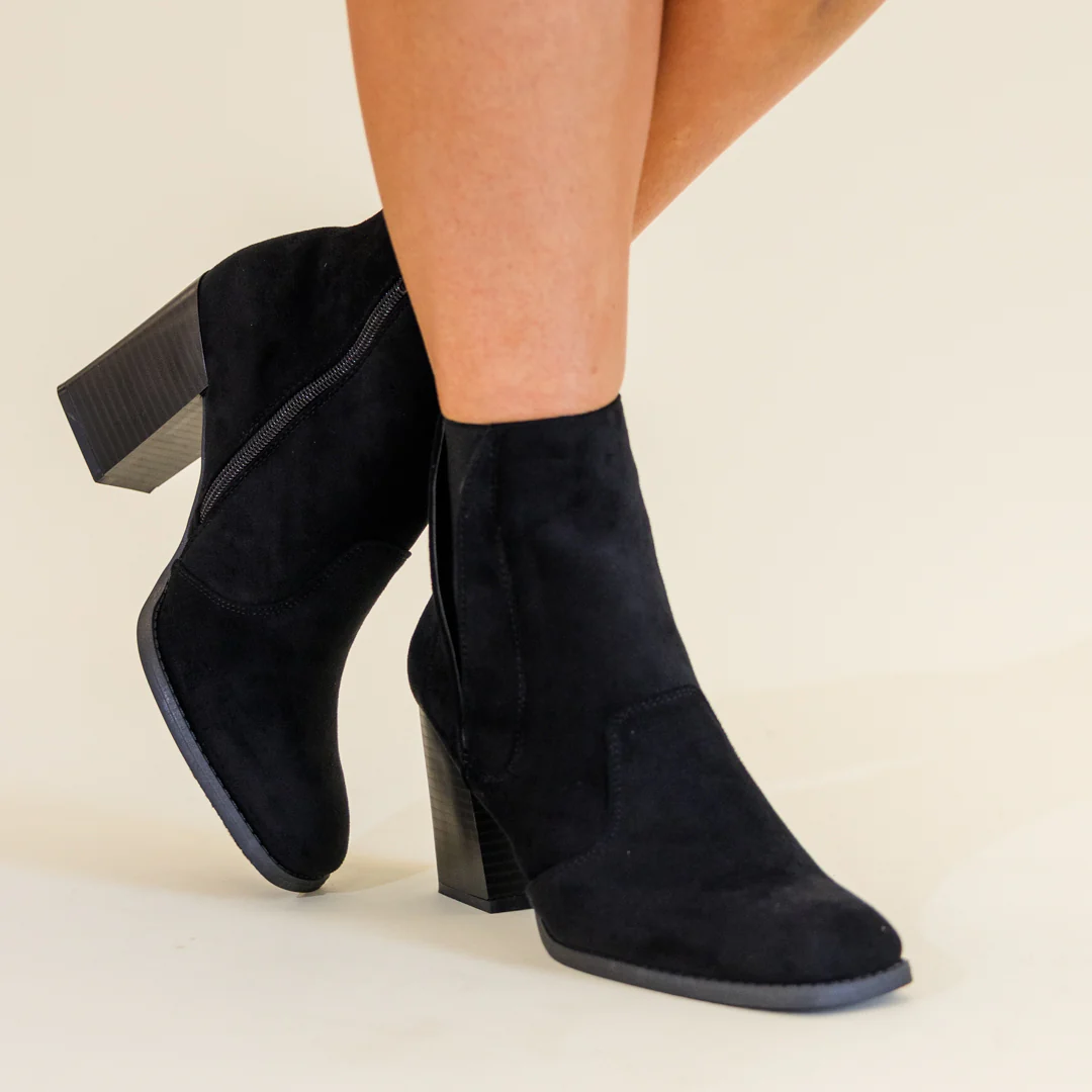Basic Needs Booties, Black - Giverhouse