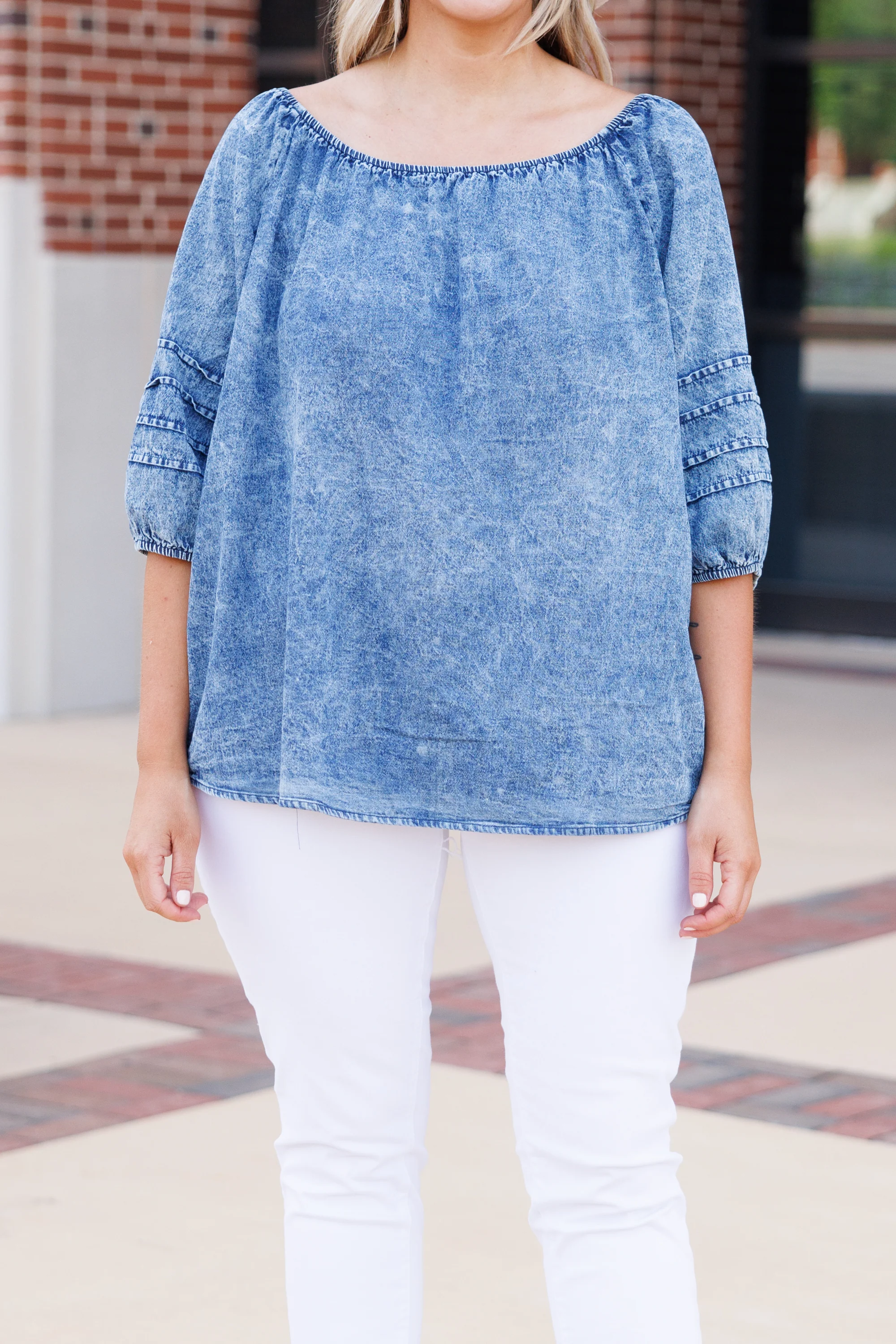 I Bring The Fire Top, Dark Wash - Giverhouse