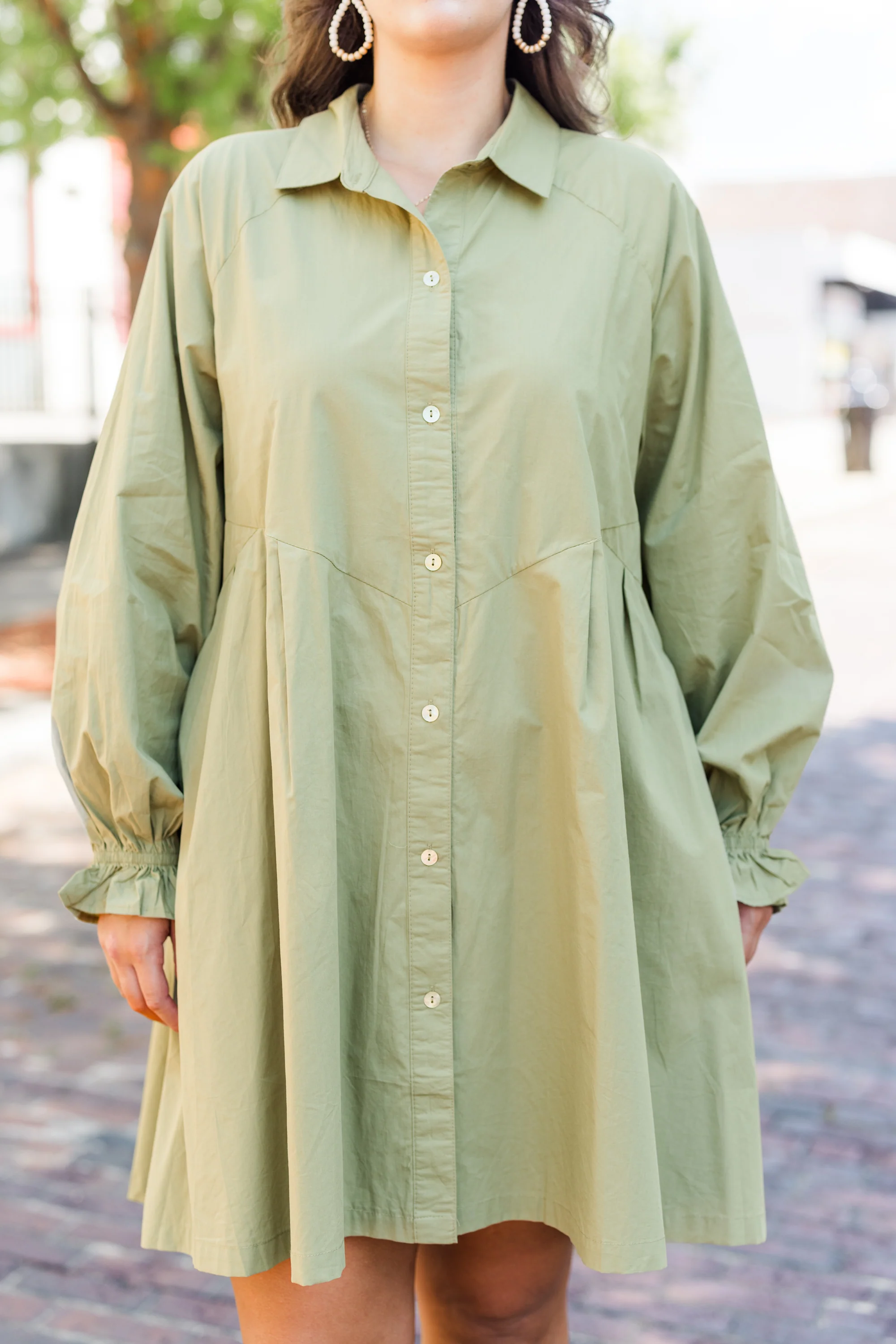 Never Change Dress, Leaf - Giverhouse