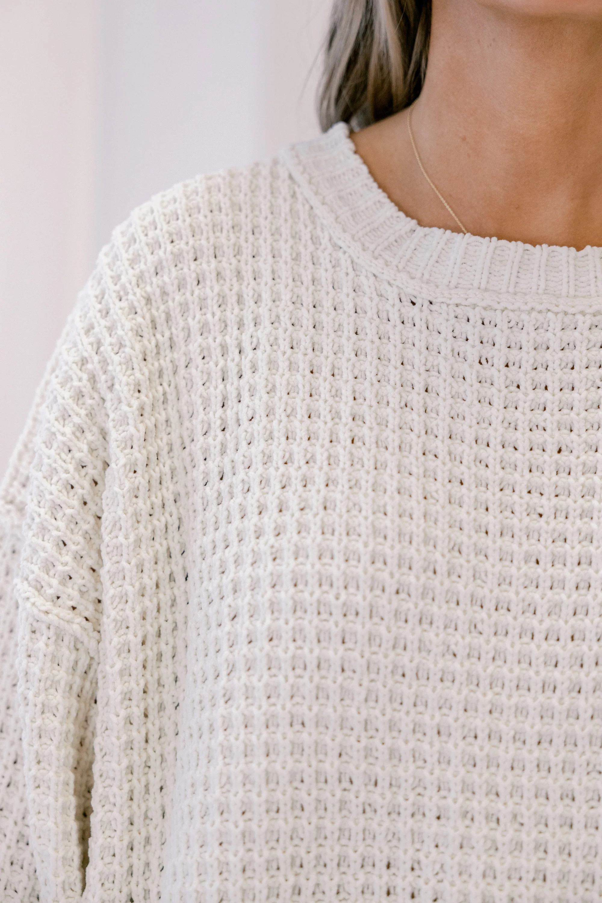 Falling Petals Sweater, Cream - Giverhouse