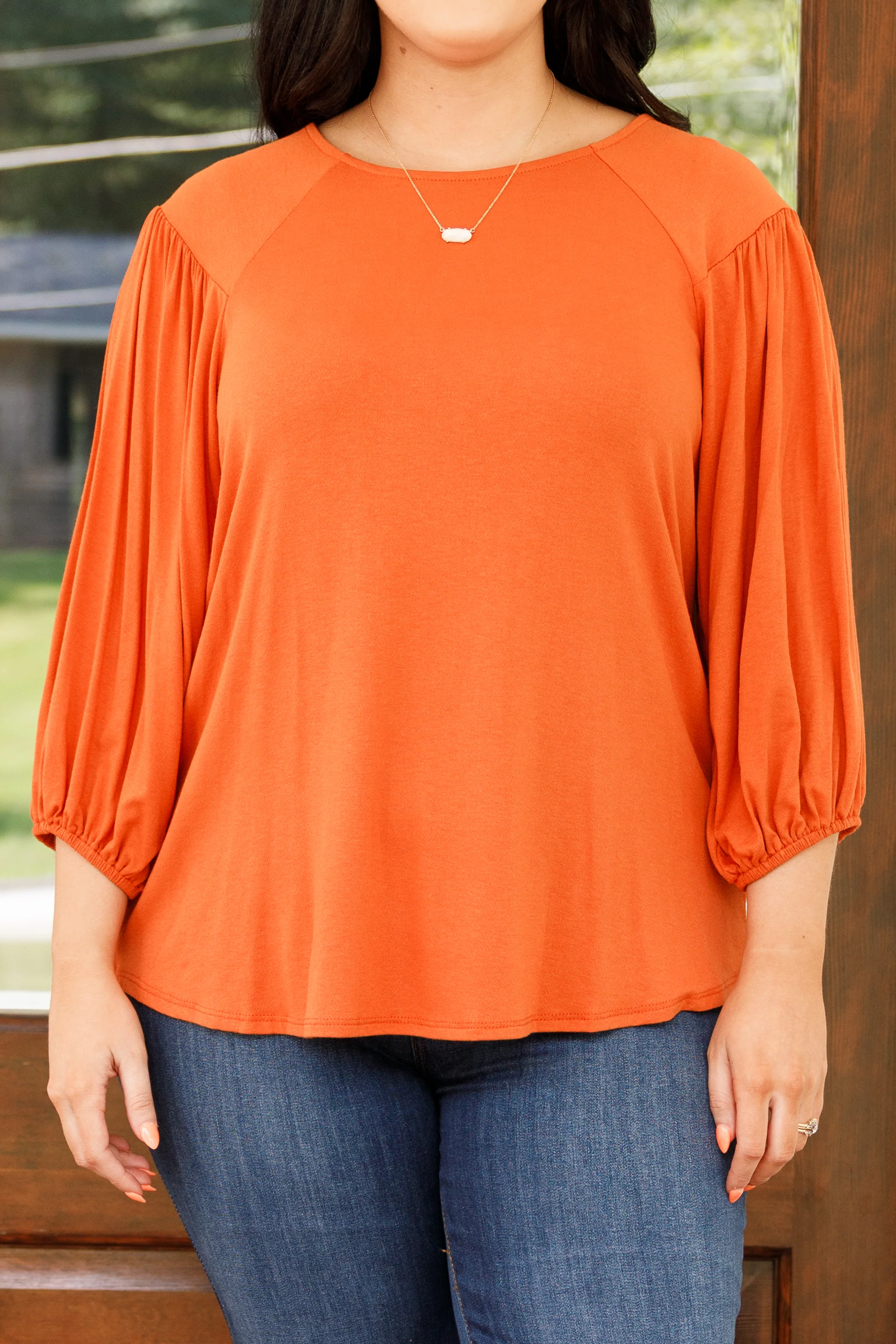 Hold The Line Top, Rust - Giverhouse