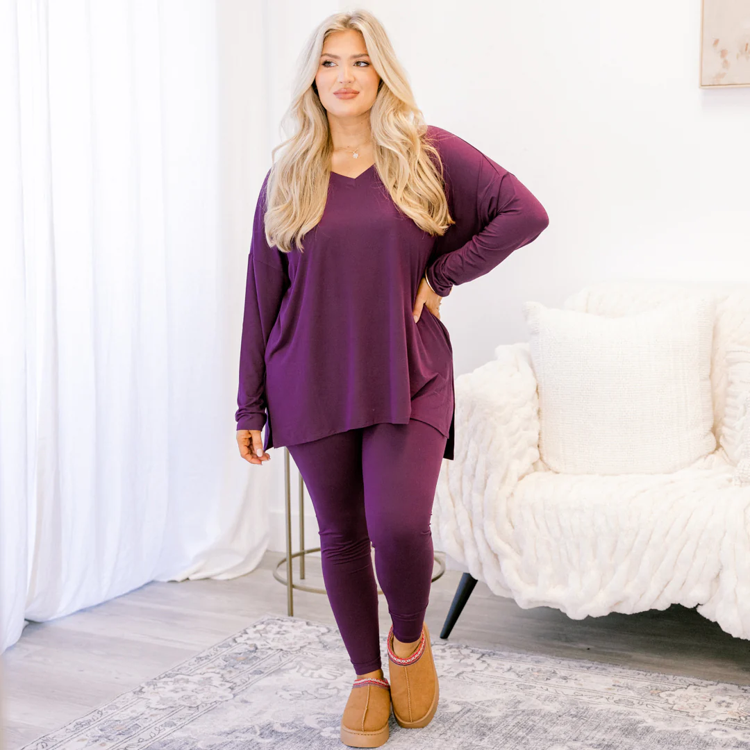 Happiness Because Of You Set, Eggplant - Giverhouse