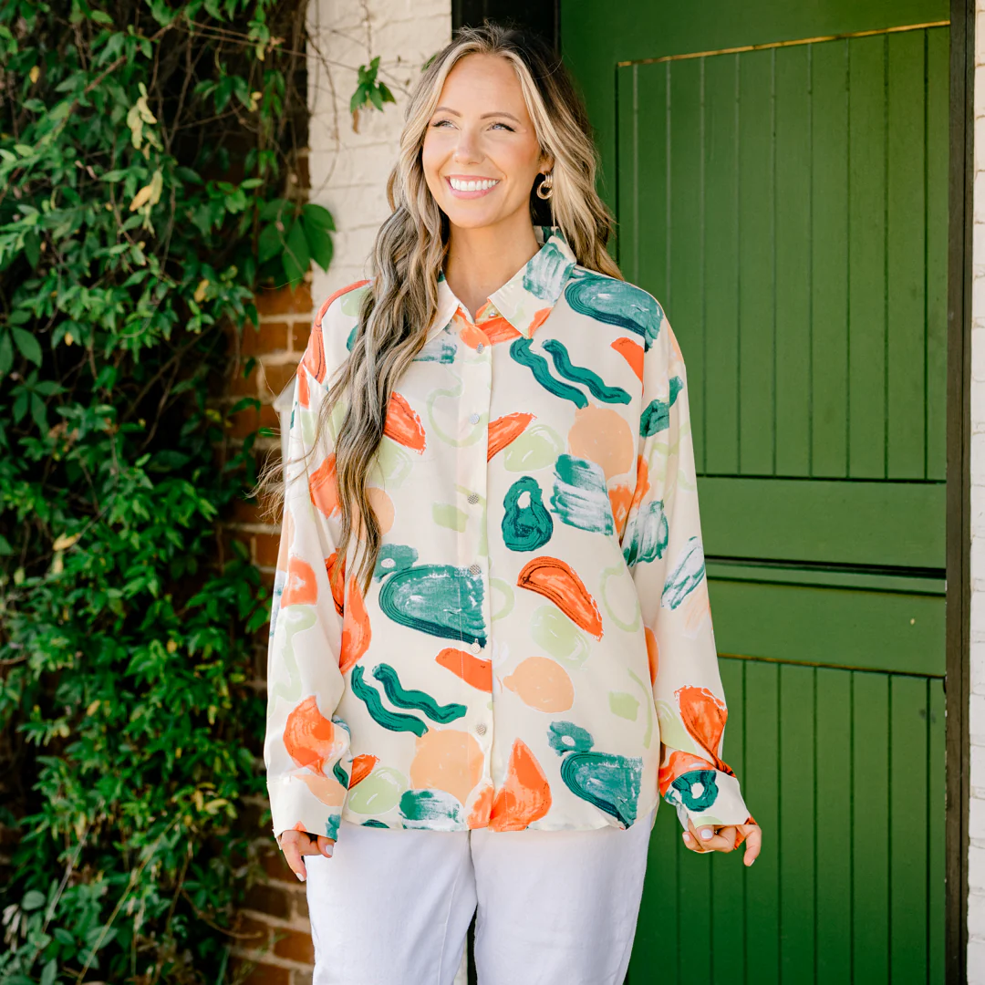 I Can See Your Halo Top, Red Multi - Giverhouse