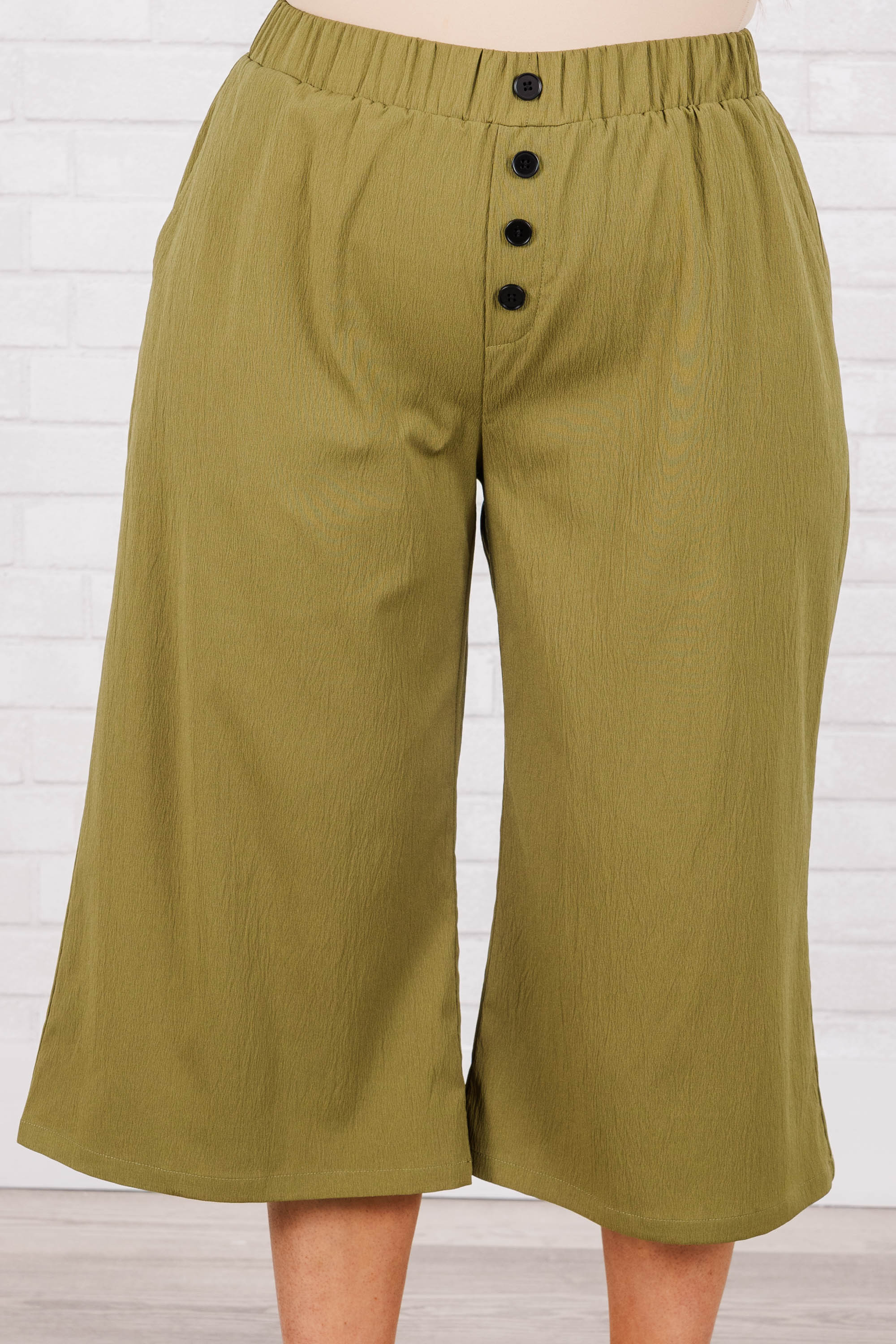 Buttons and Bells Pants, Olive - Giverhouse