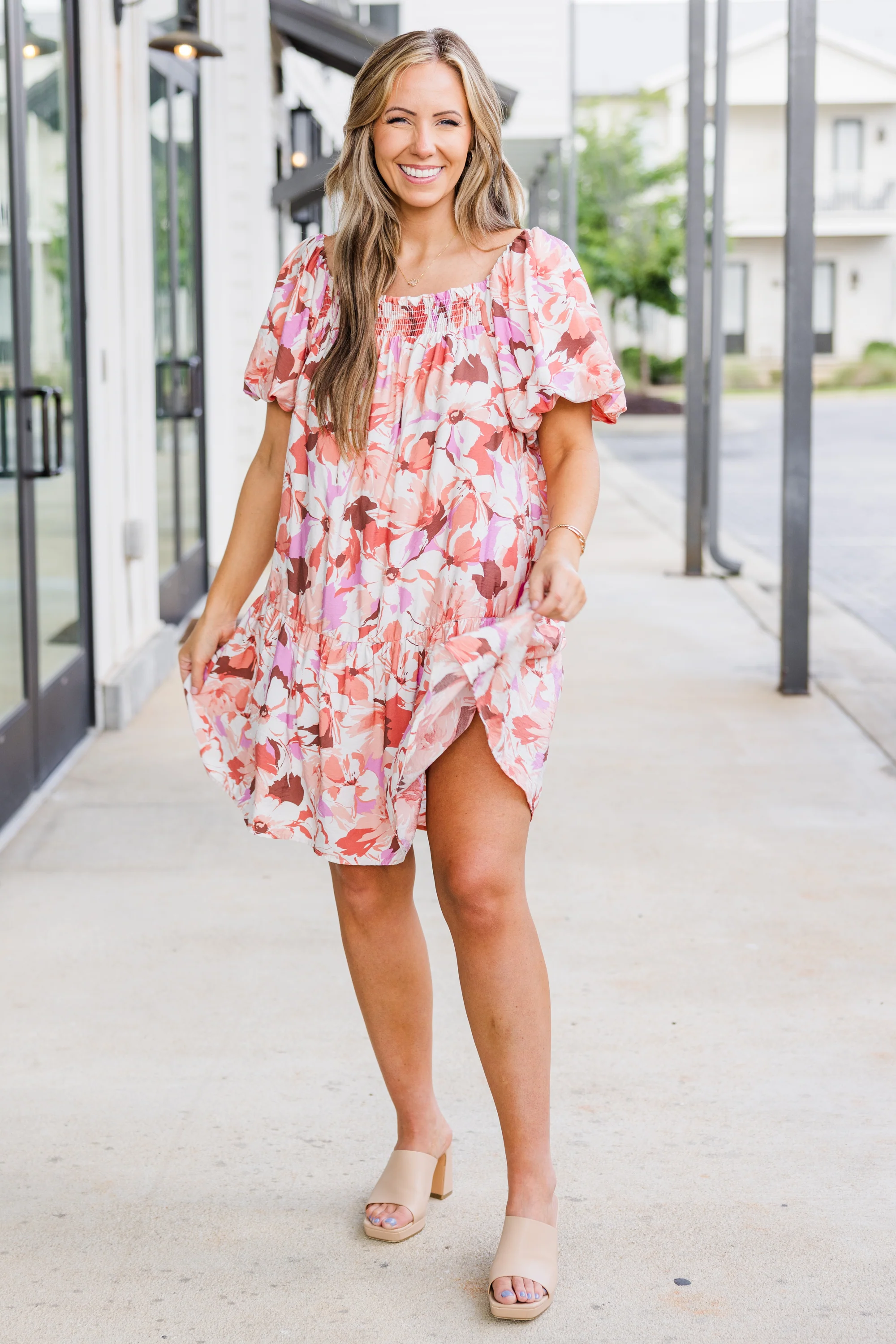 Let Your Heart Win Dress, Nude - Giverhouse