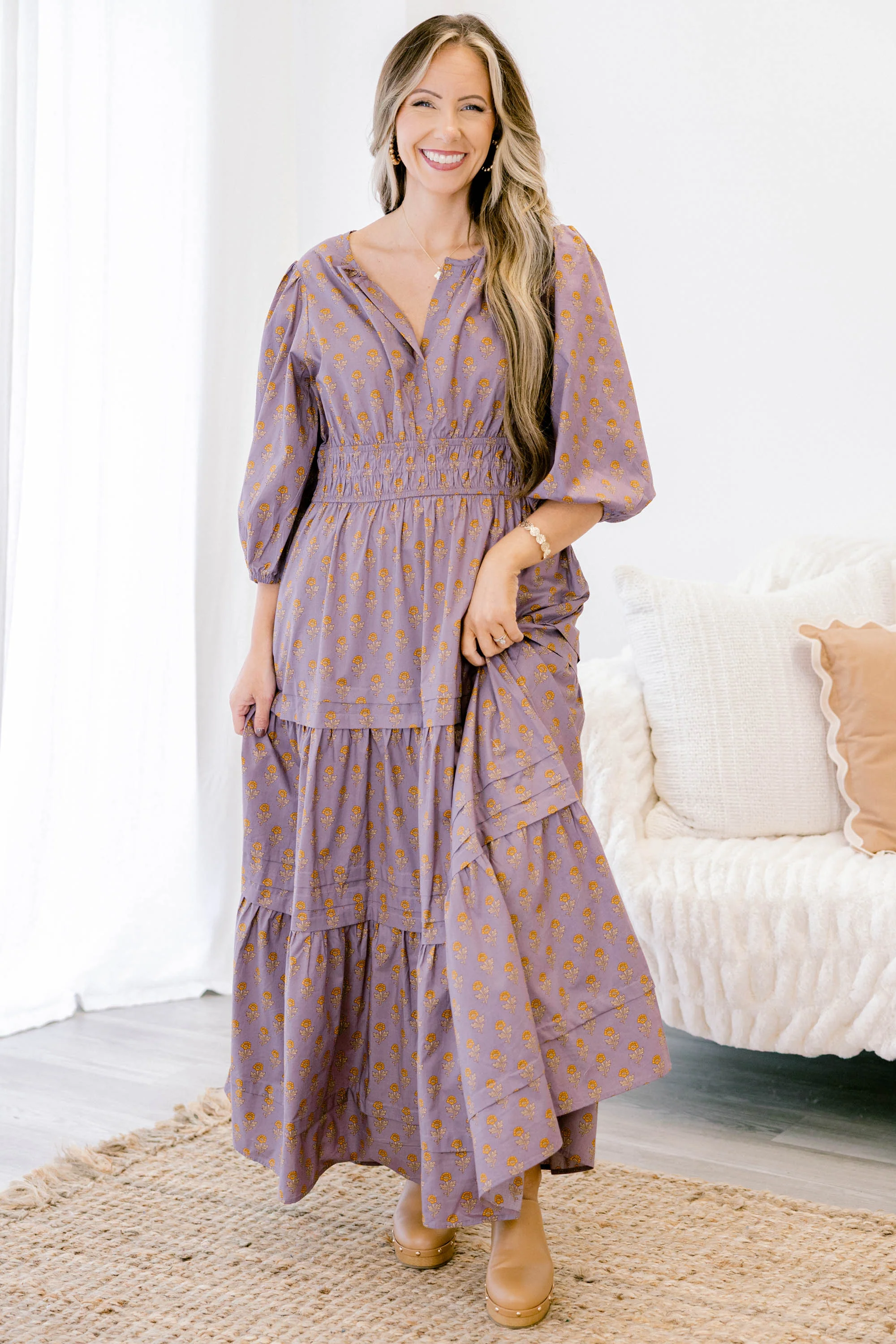 The Clear Choice Dress, Heather Purple - Giverhouse