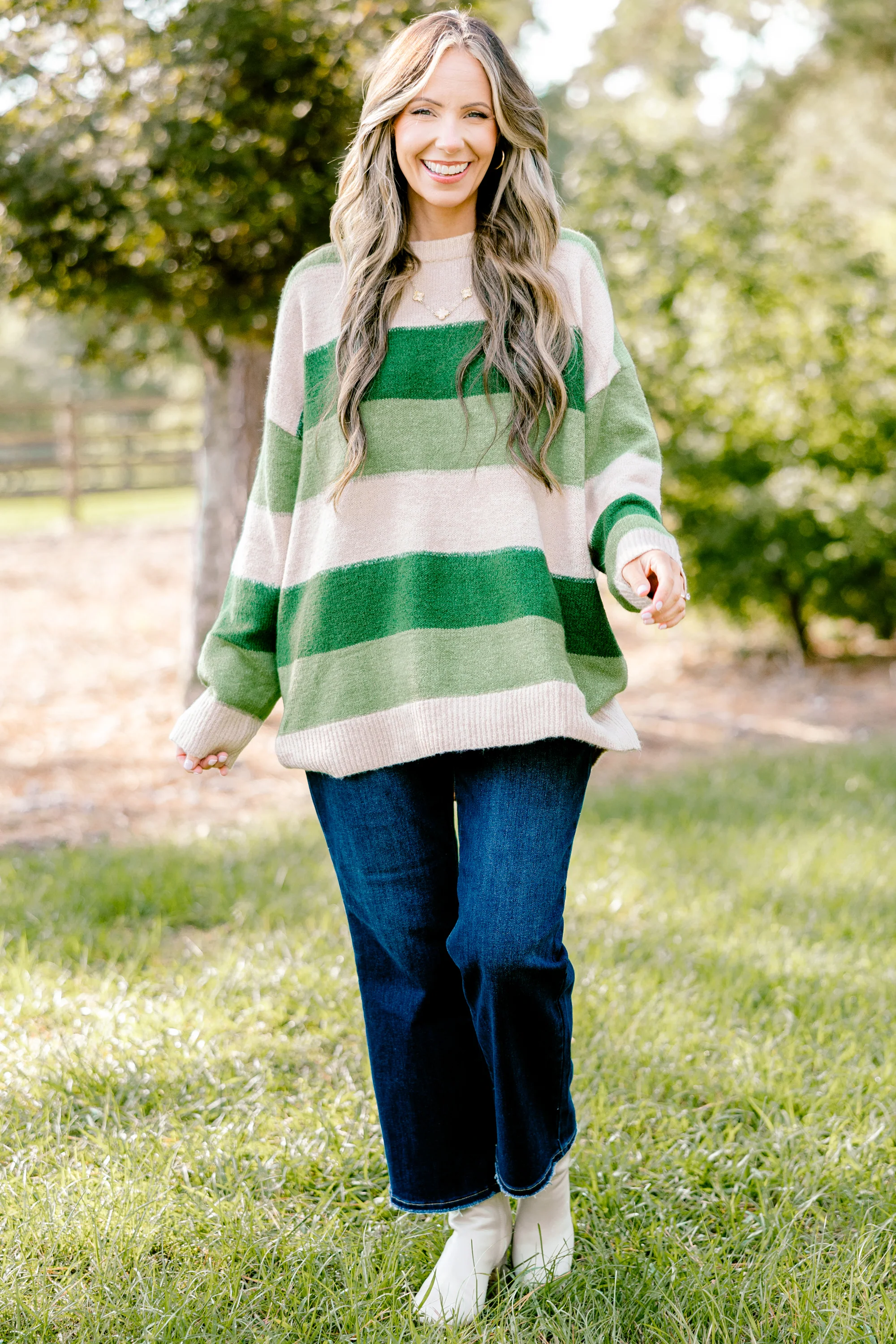 Slayful Sweater, Olive Multi - Giverhouse