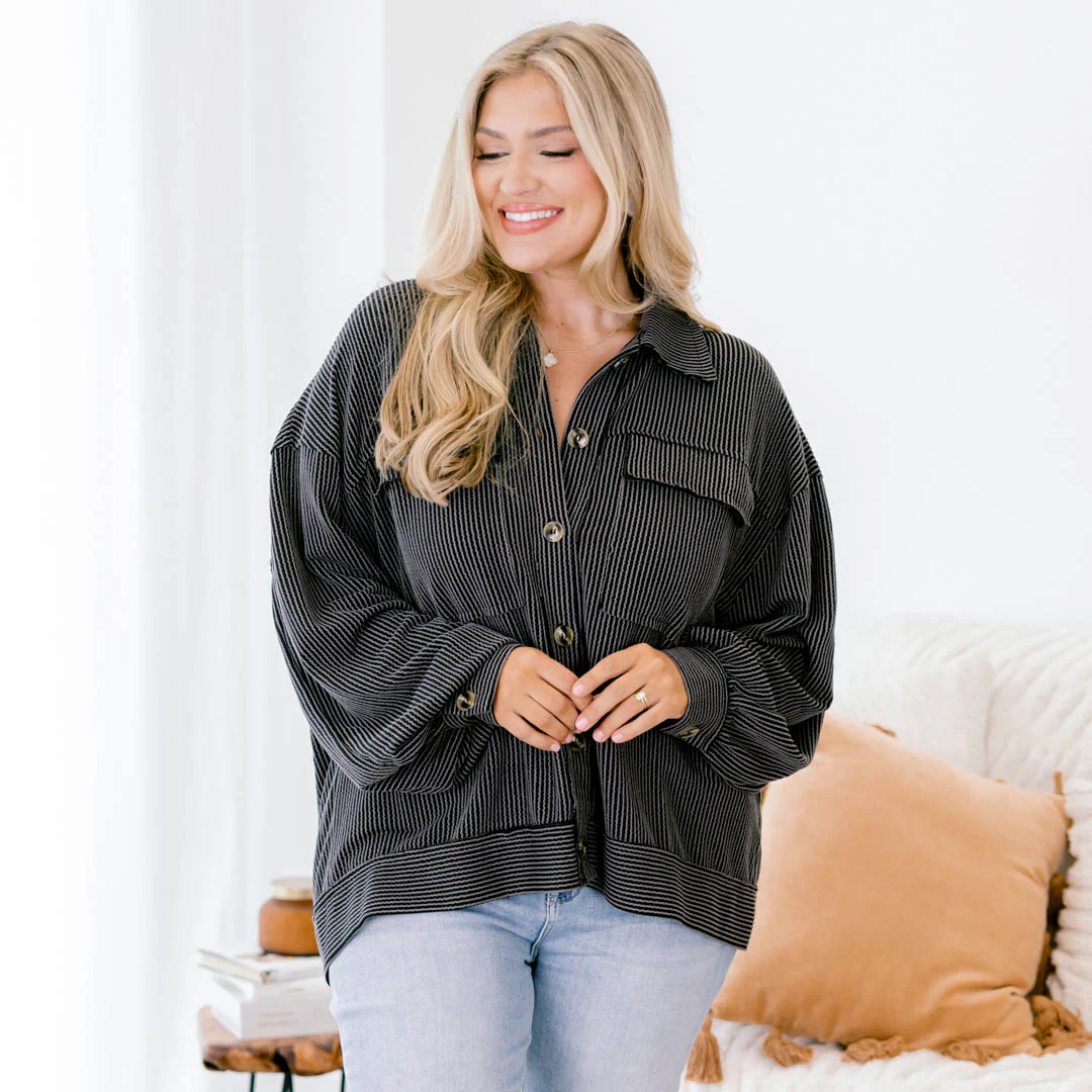 Let's Do Lunch Top, Black - Giverhouse