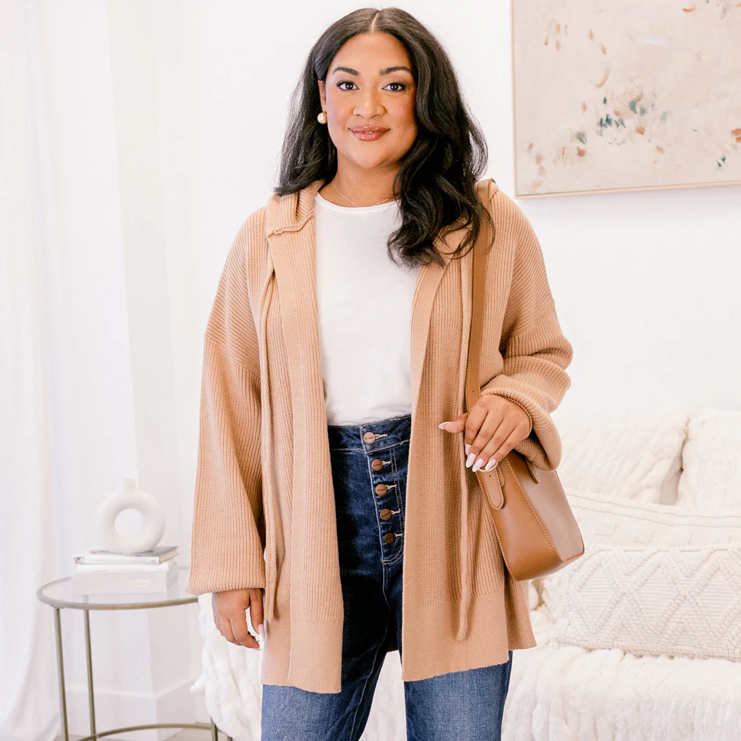 Kind Of Comforting Cardigan, Taupe - Giverhouse