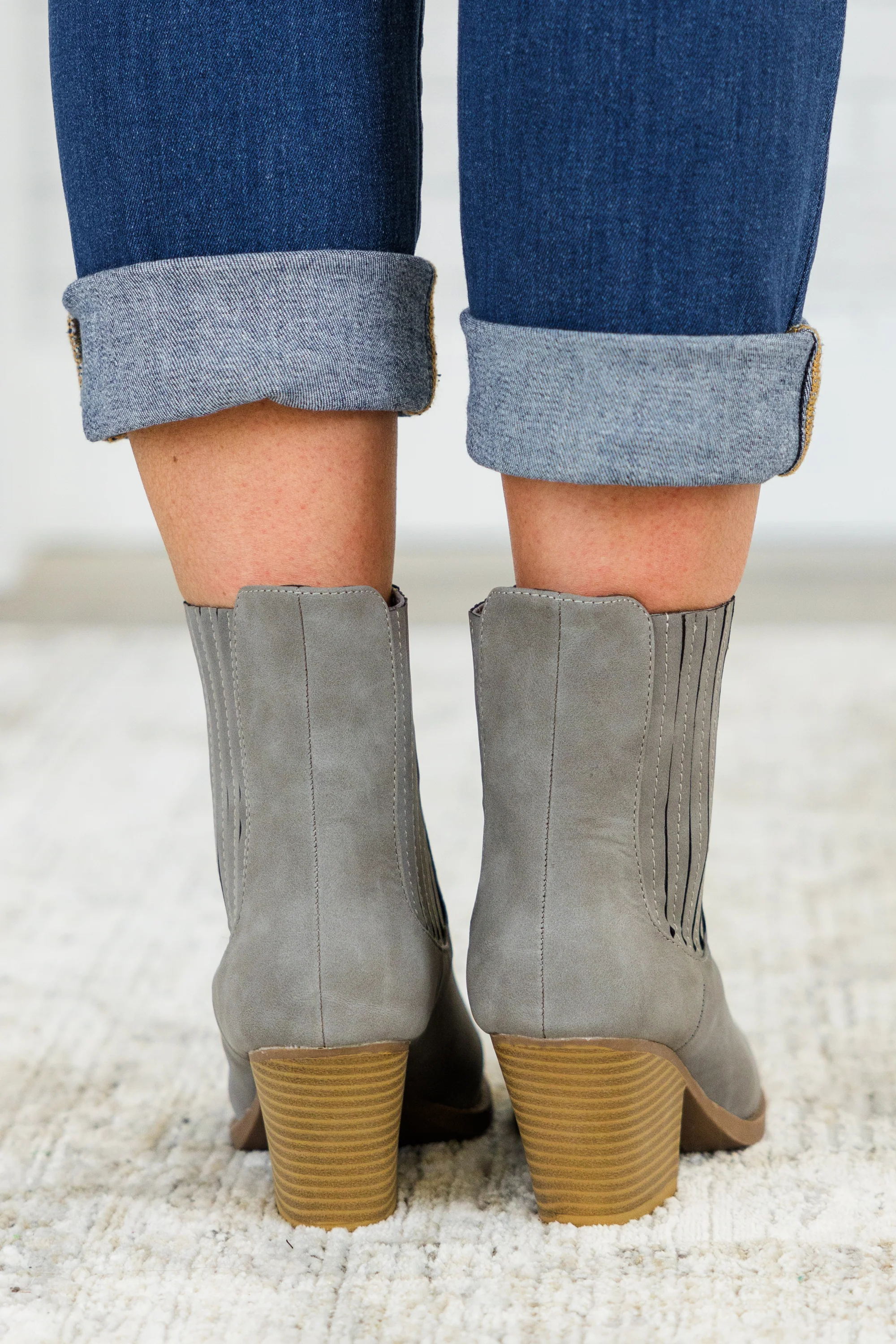 Over The Water Booties, Grey - Giverhouse