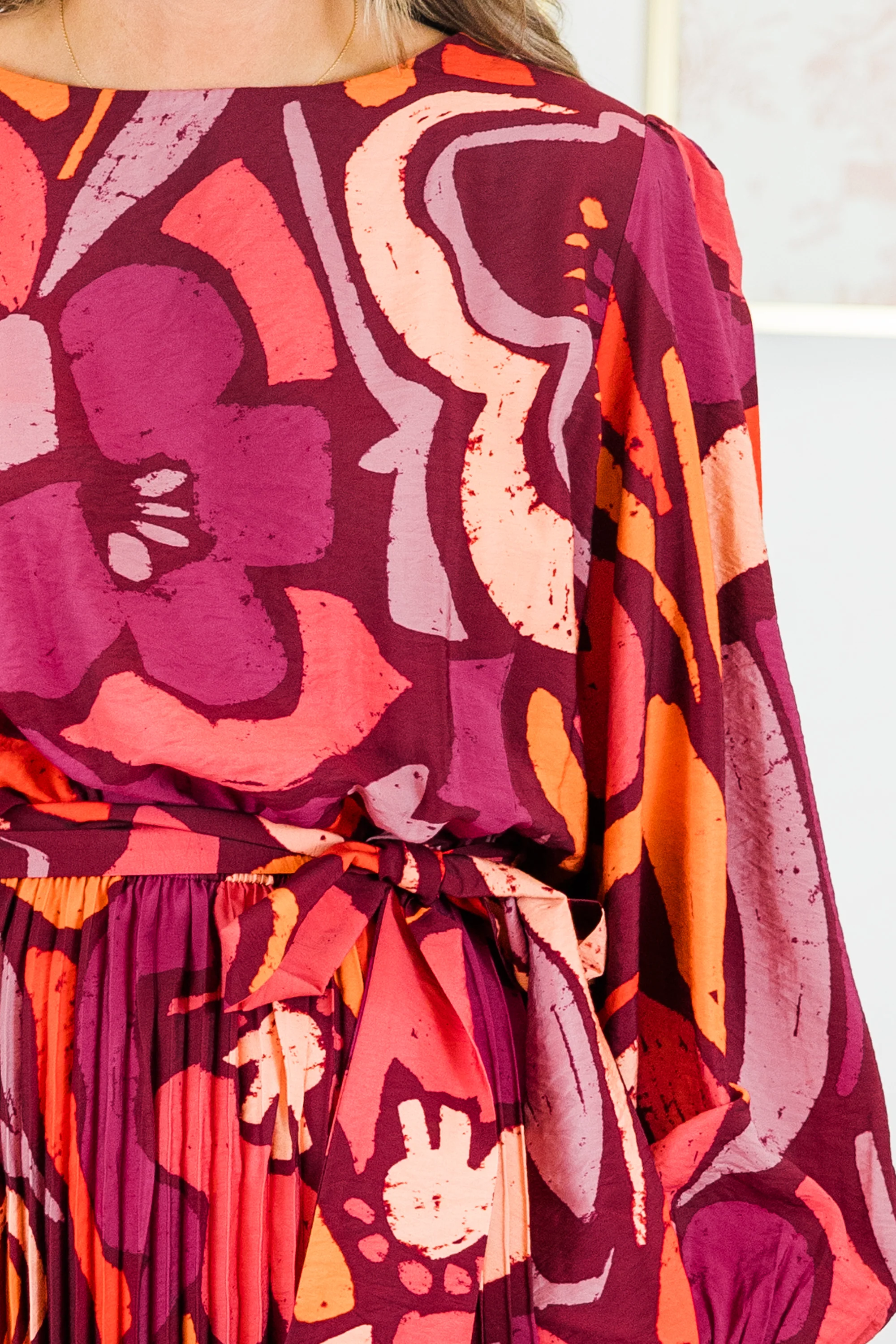 Believe It Dress, Magenta Multi - Giverhouse