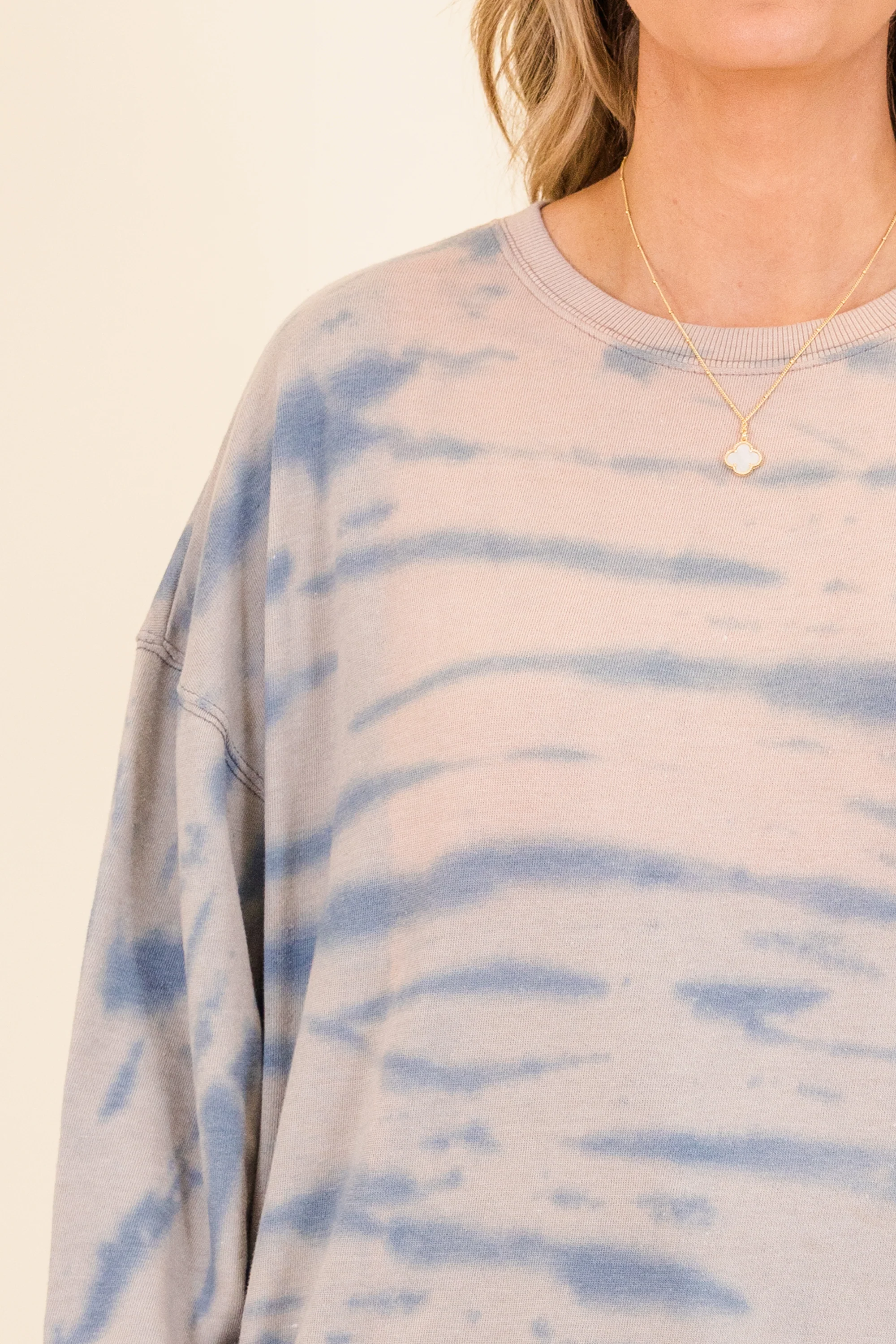 Cascade Wash Top, Teal-Mocha - Giverhouse