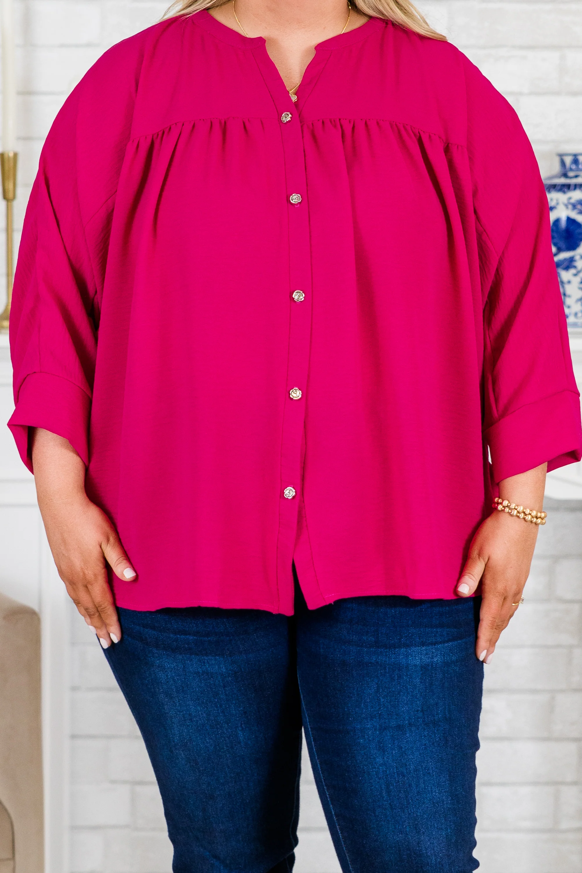 Fond Reflections Top, Pink - Giverhouse