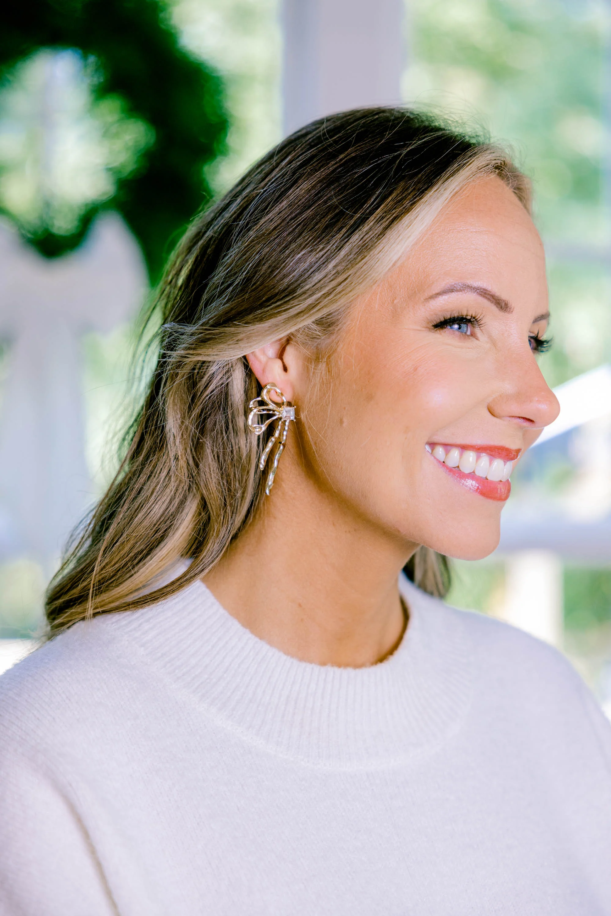 Darling Ribbons Earrings, Gold - Giverhouse