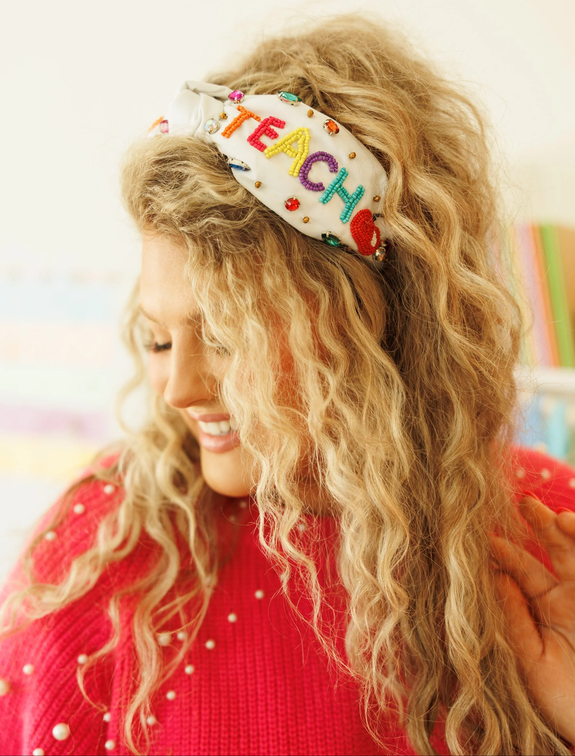 Teach More Headband, White - Giverhouse