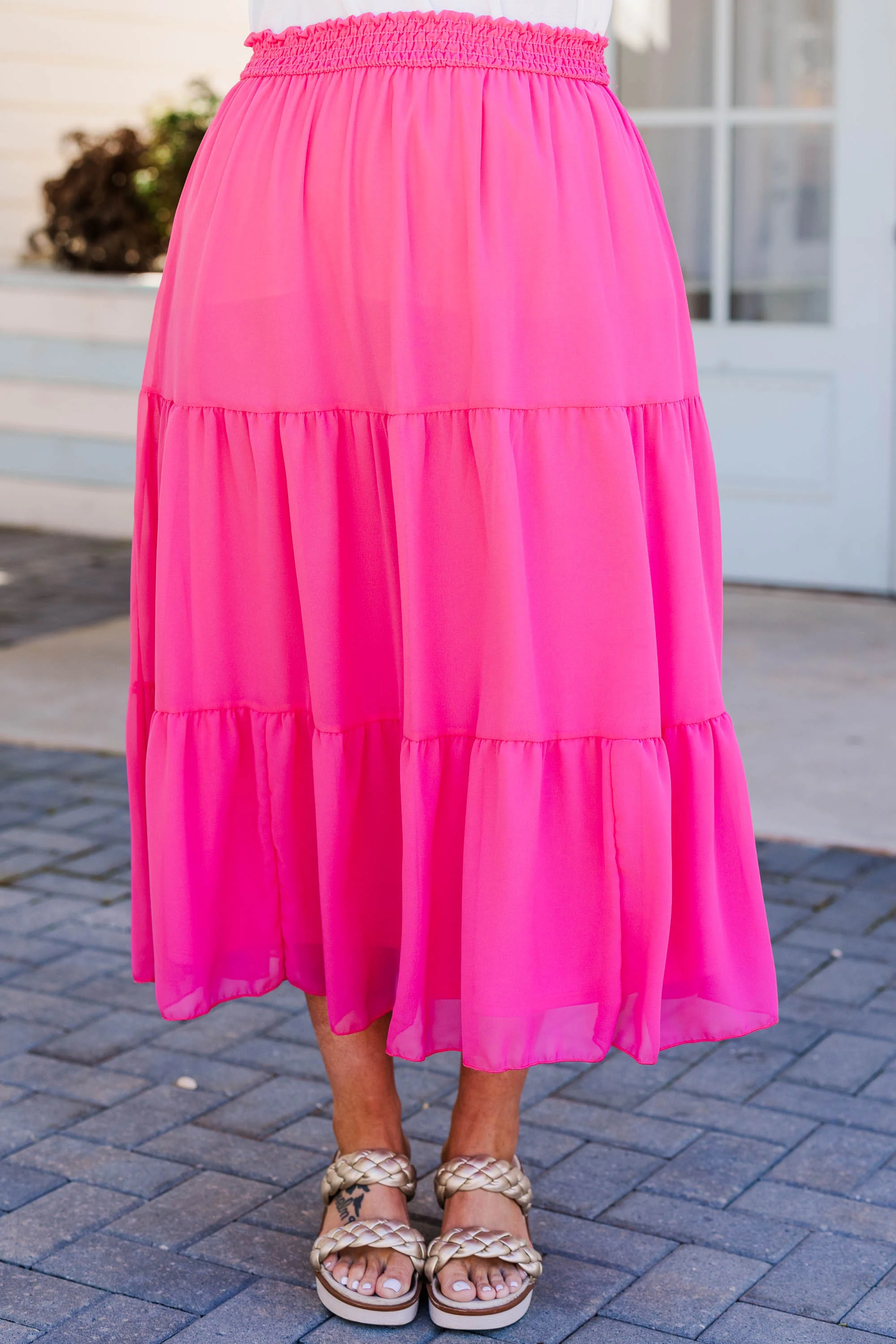 What To Say Skirt, Fuchsia - Giverhouse