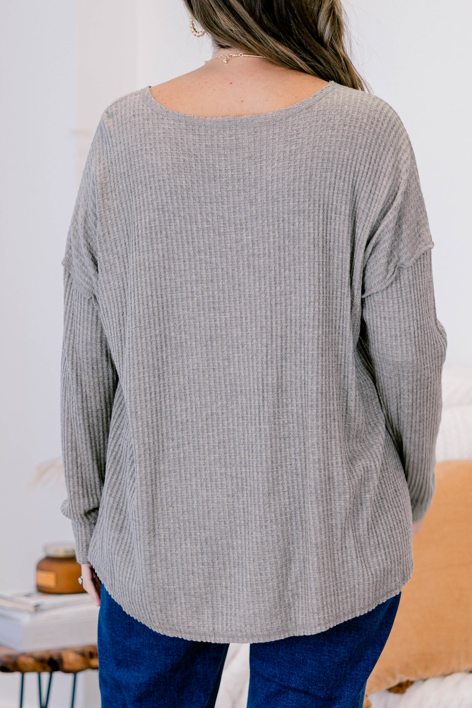 Can't Stop Love Top, Heather Grey - Giverhouse