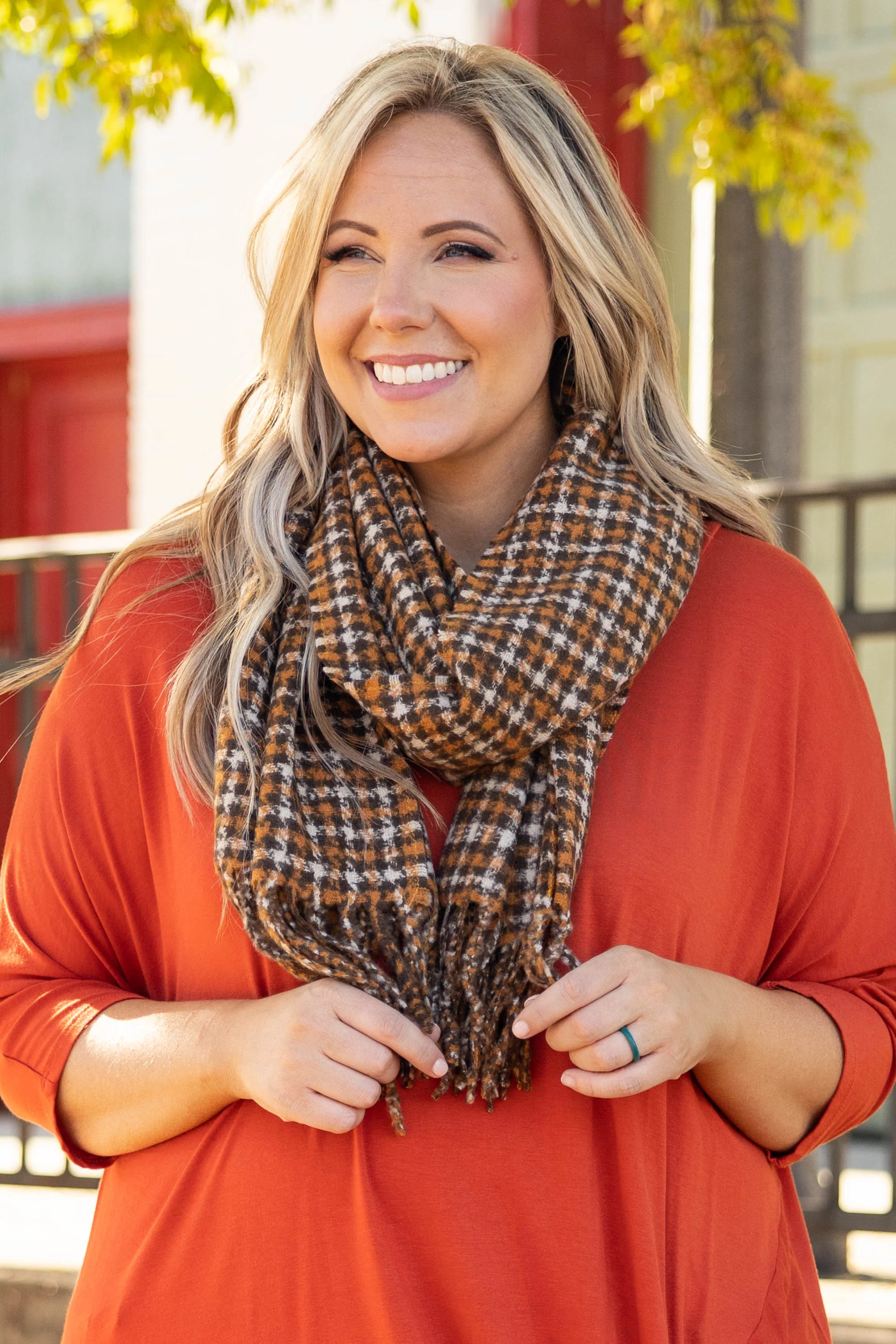 Love Never Ends Scarf, Brown - Giverhouse