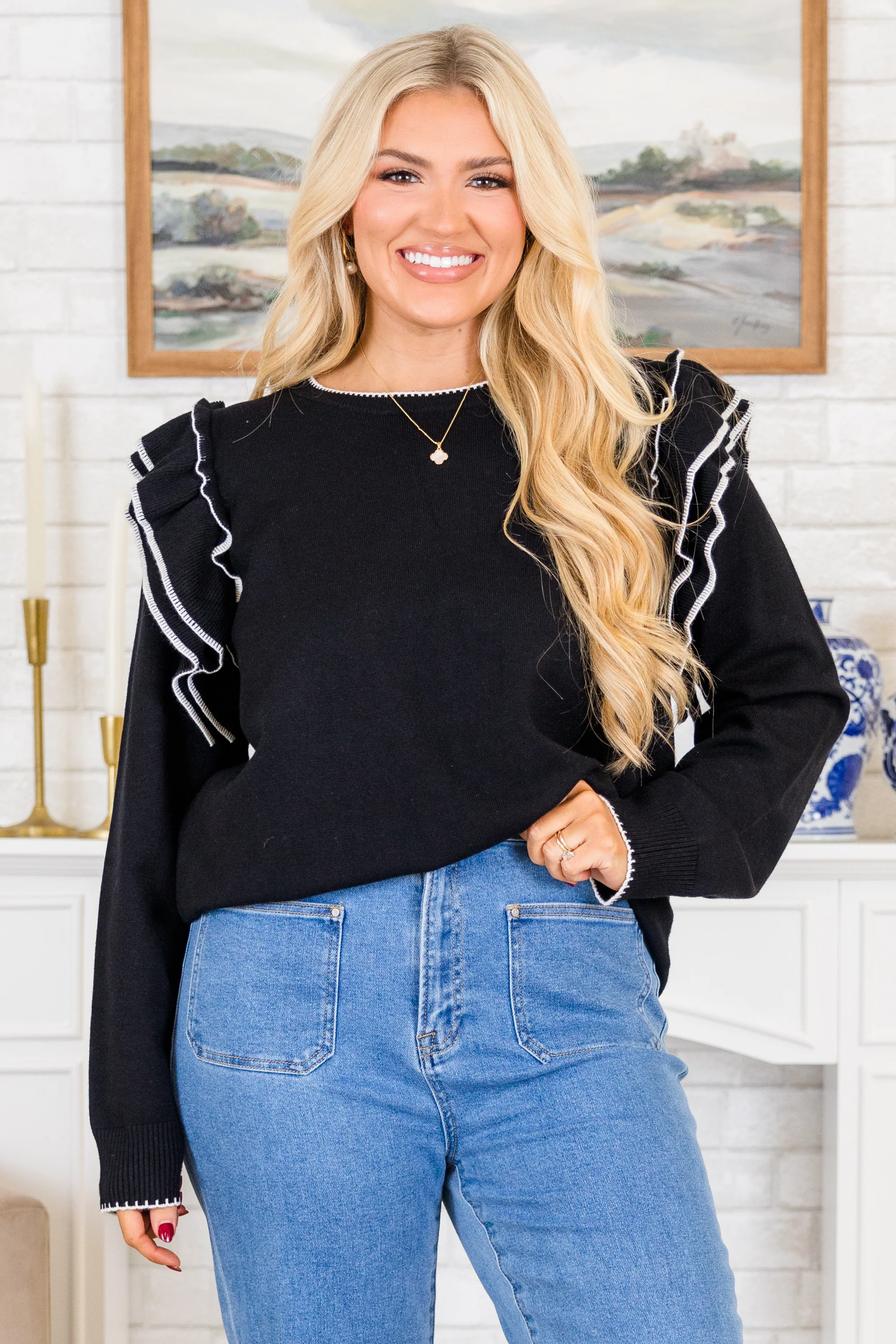 Always Timeless Sweater, Black - Giverhouse