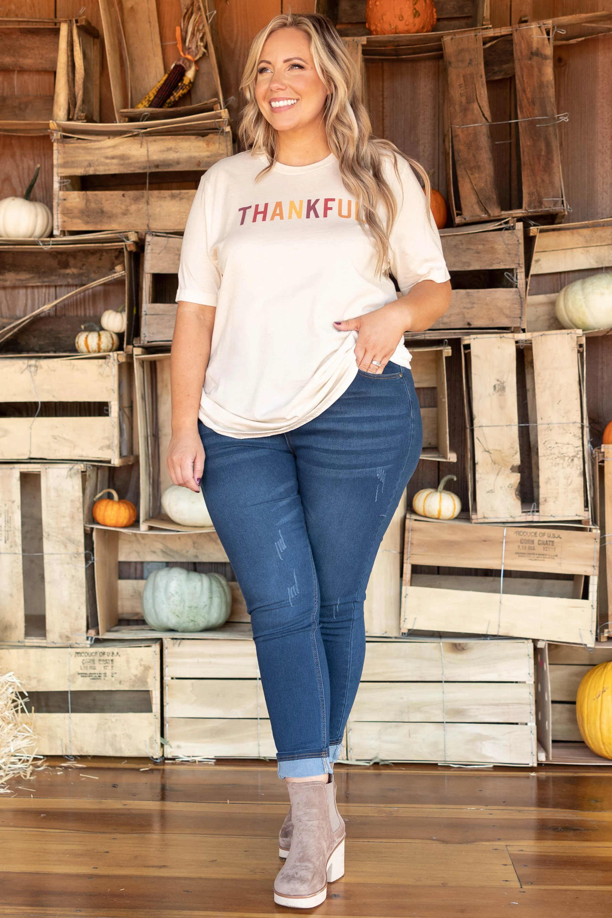 Season Of Thanks Tee, Natural - Giverhouse