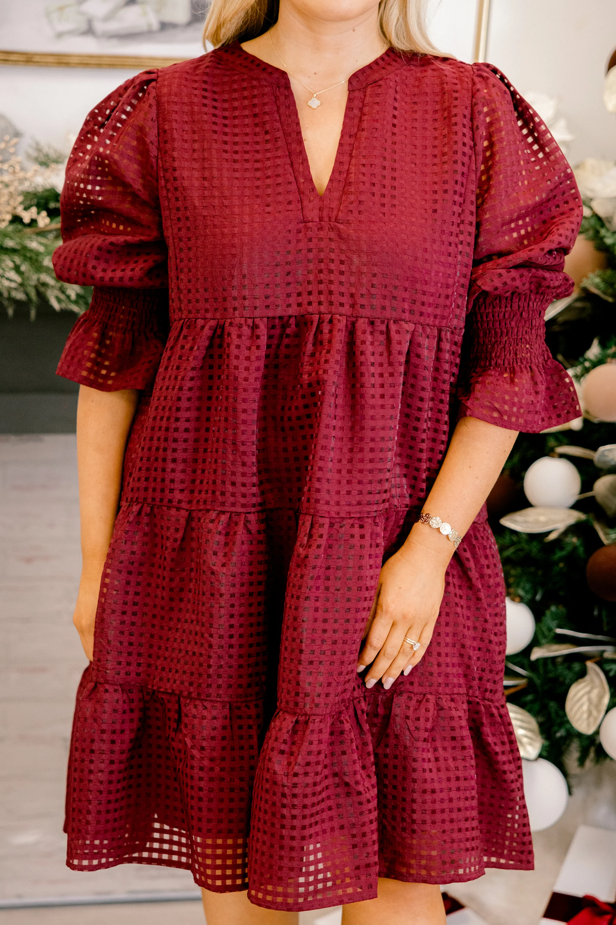 Such A Dream Dress, Burgundy - Giverhouse
