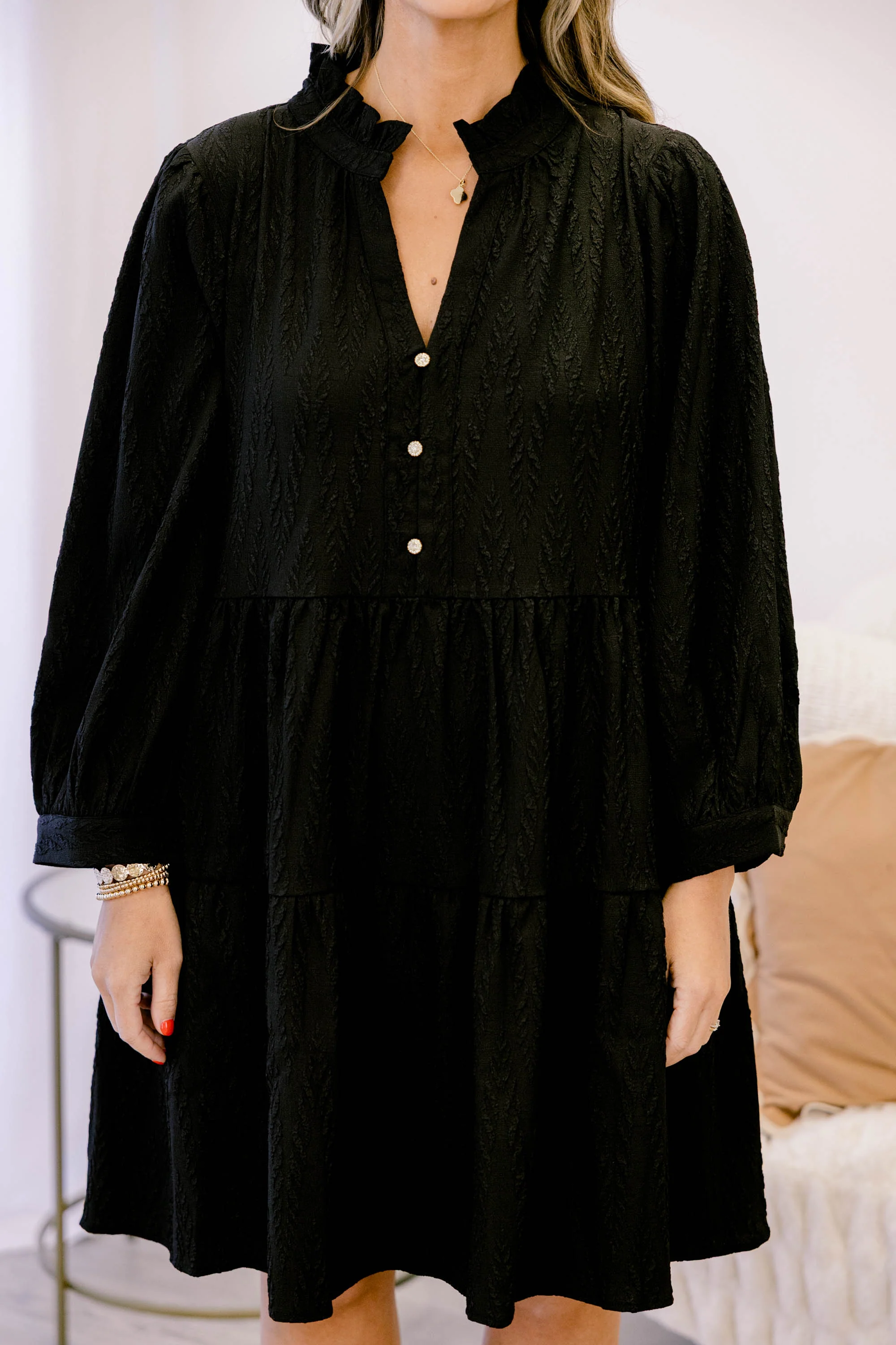 It Just Clicked Dress, Black - Giverhouse