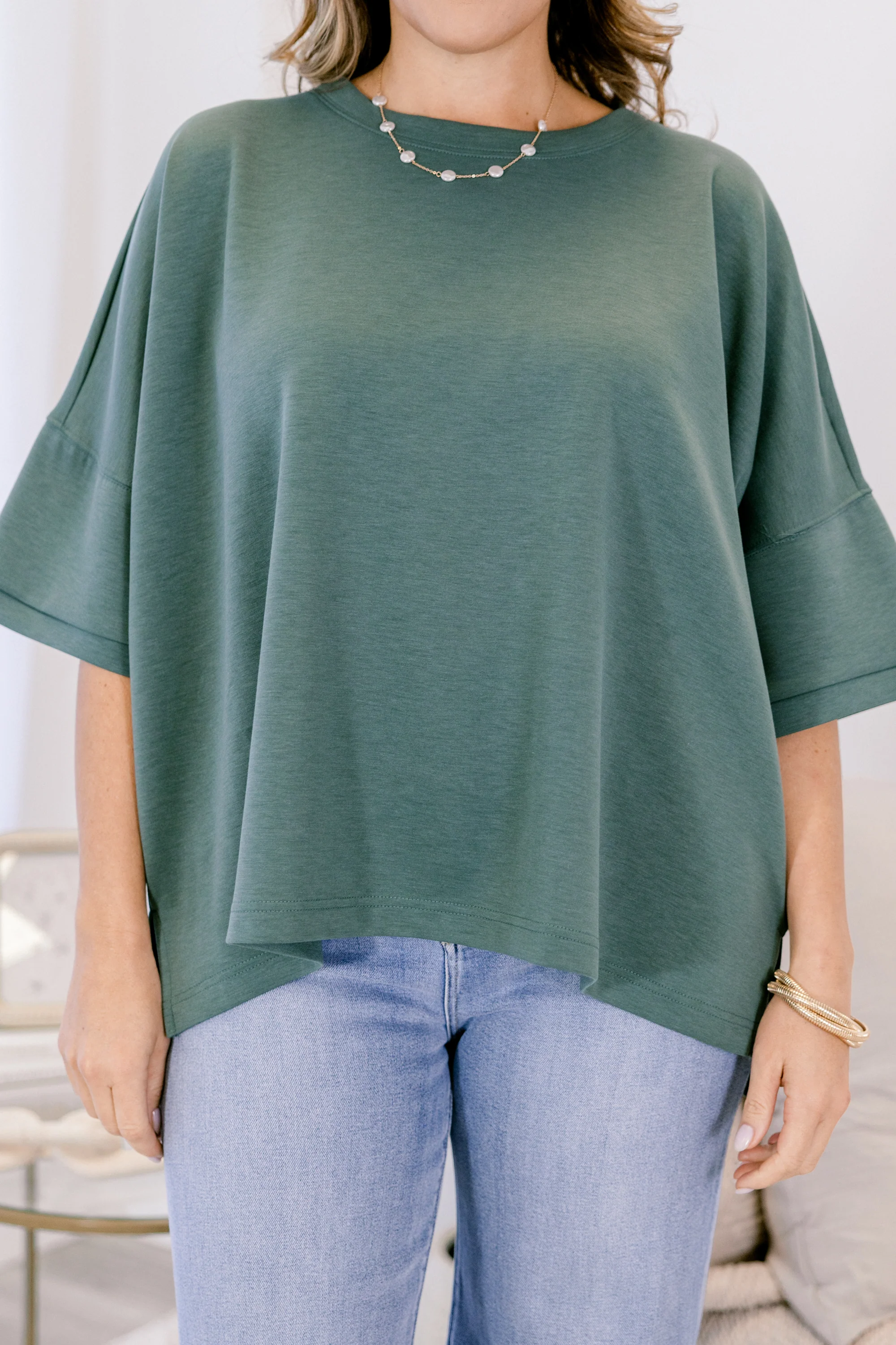 Comfortable Charm Top, Dark Forest - Giverhouse