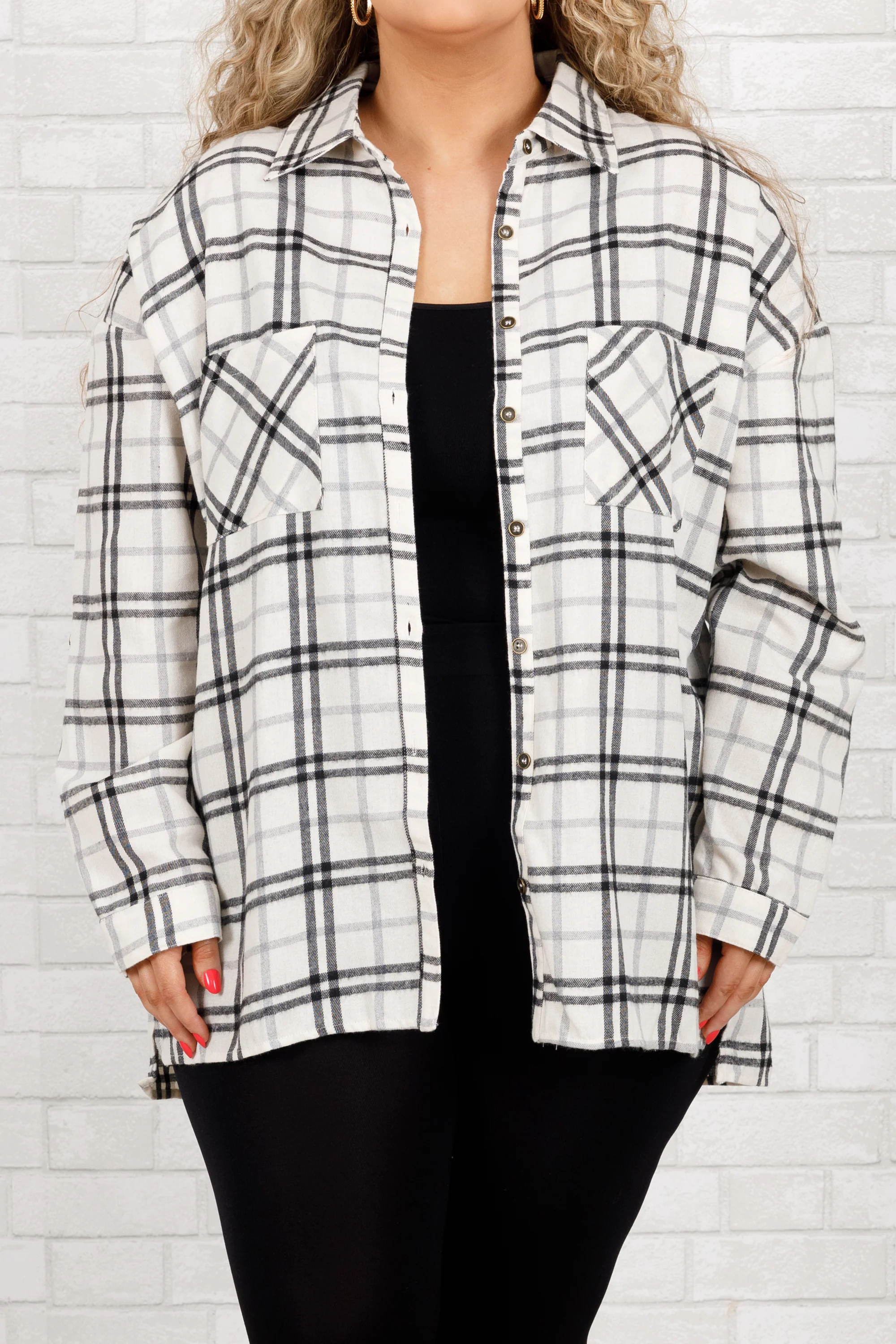 Carefree Nights Shacket, Ivory - Giverhouse