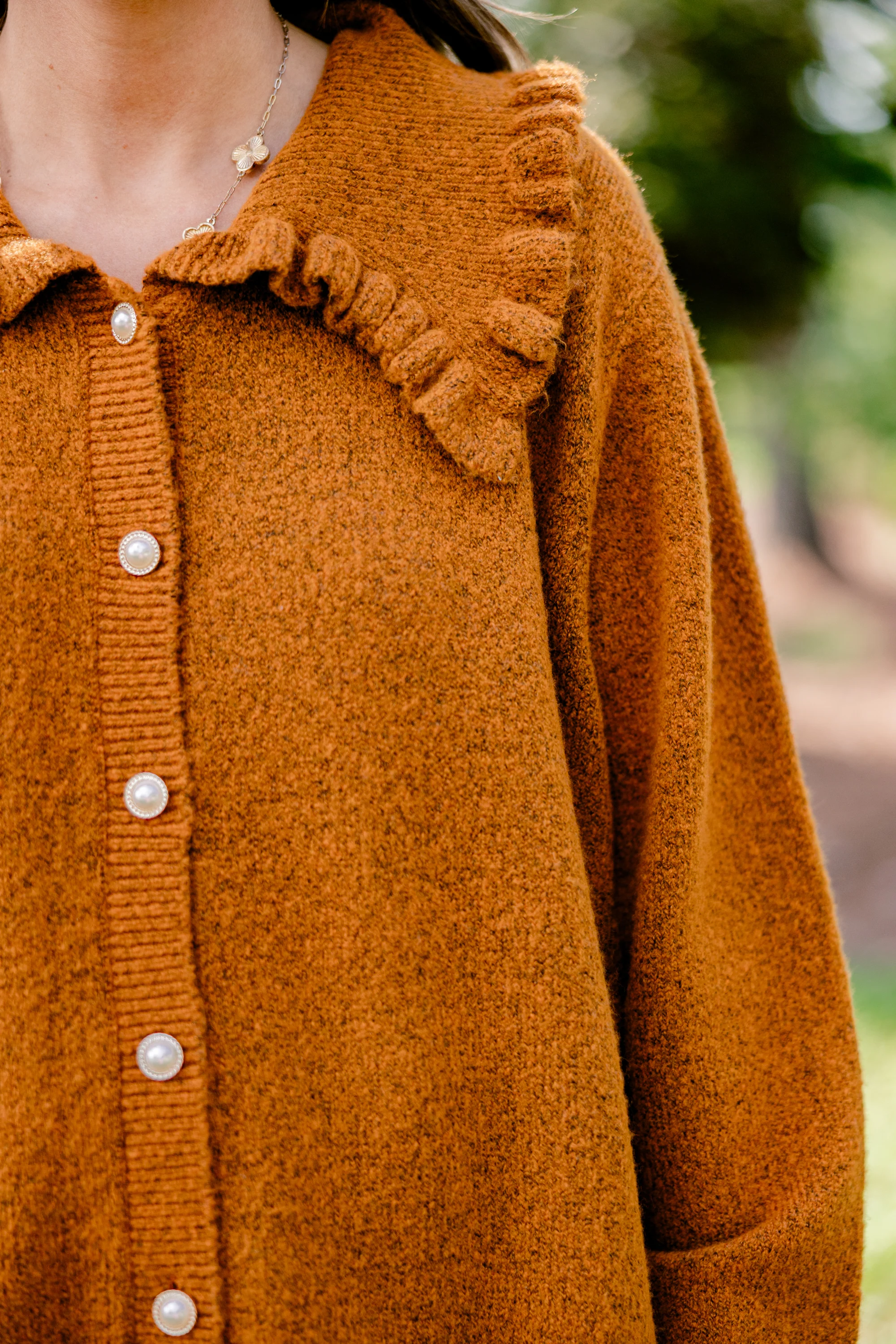 Perfectly Peaceful Cardigan, Brown - Giverhouse