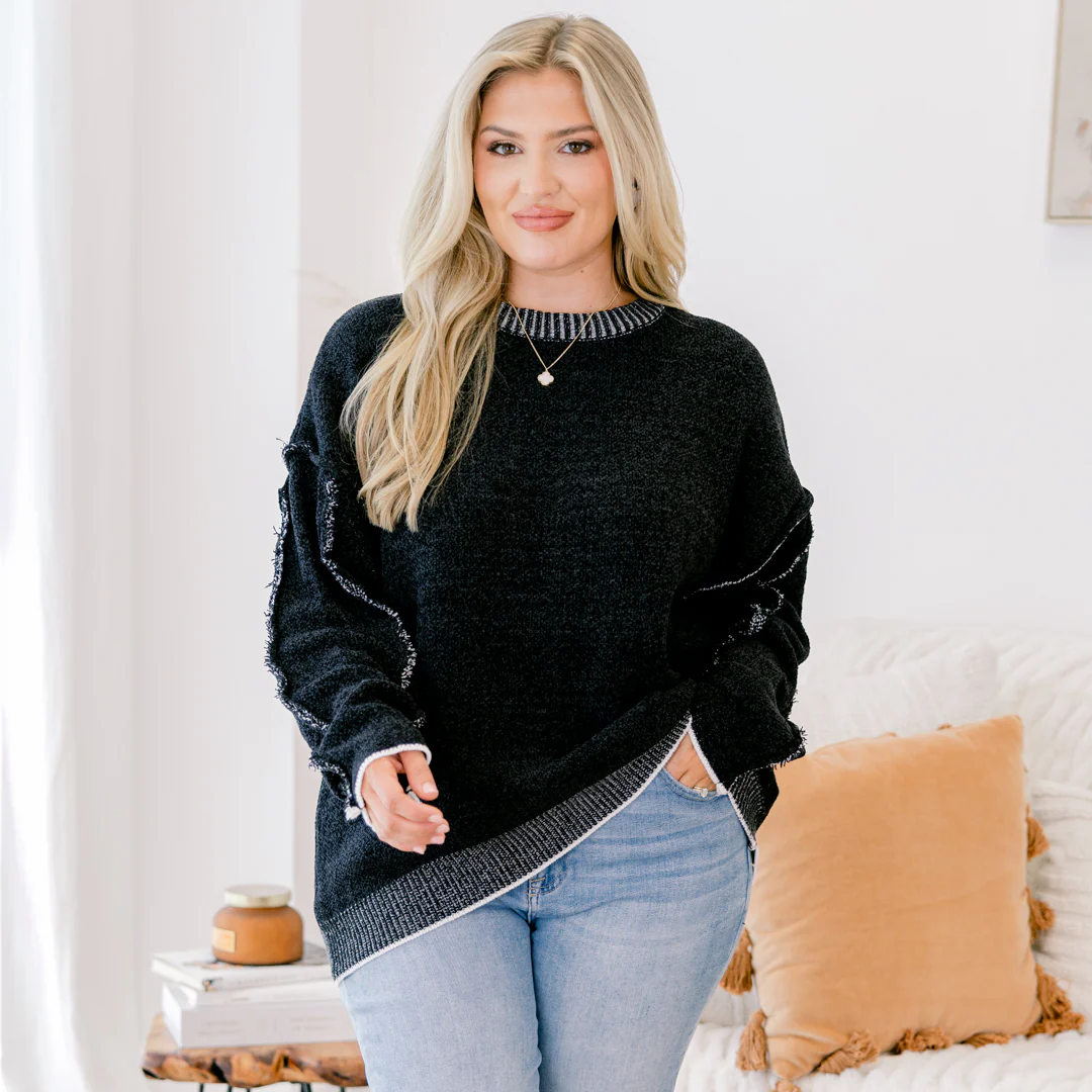 Life's a Dream Sweater, Black - Giverhouse