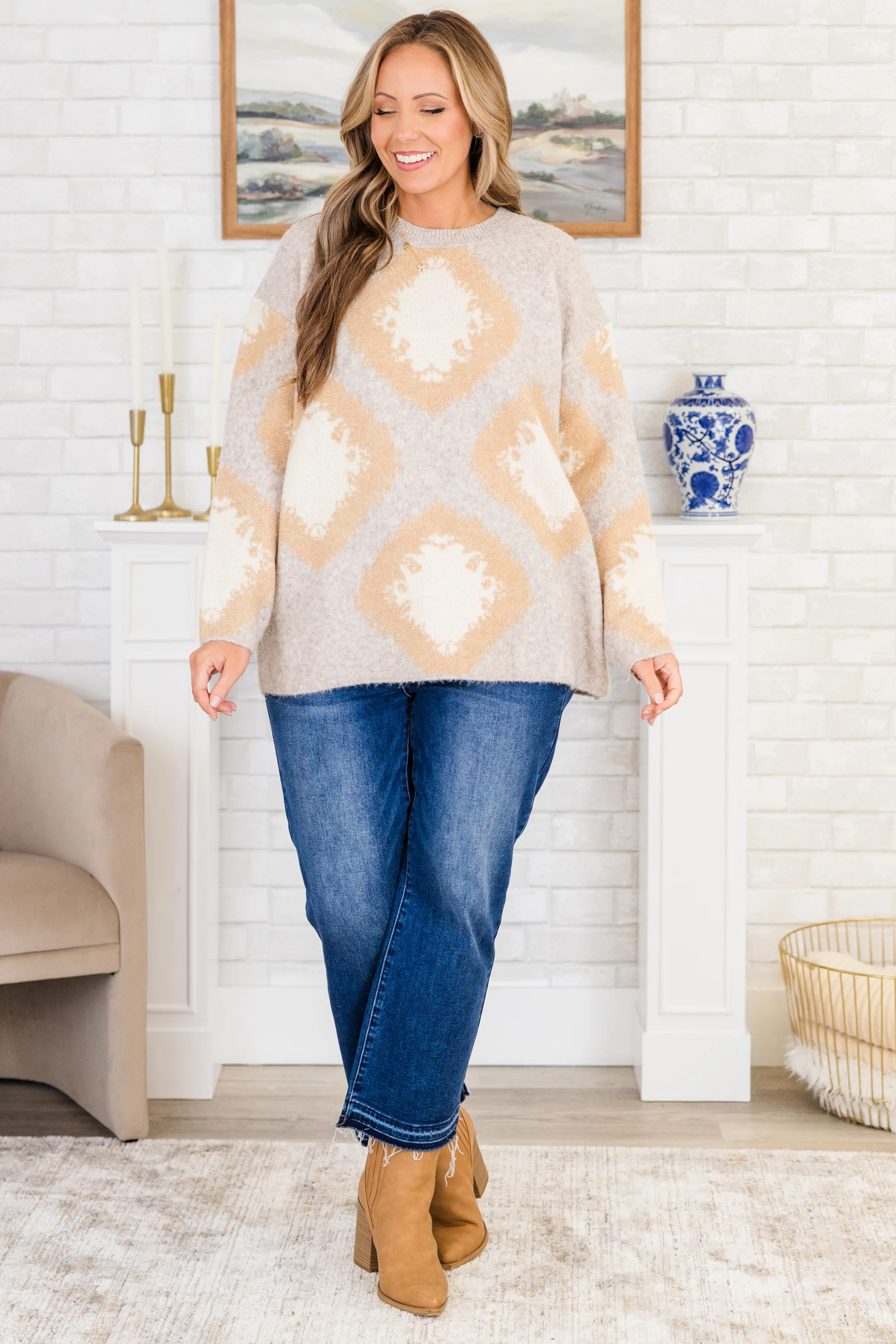 The Serene Sweater, Gray - Giverhouse