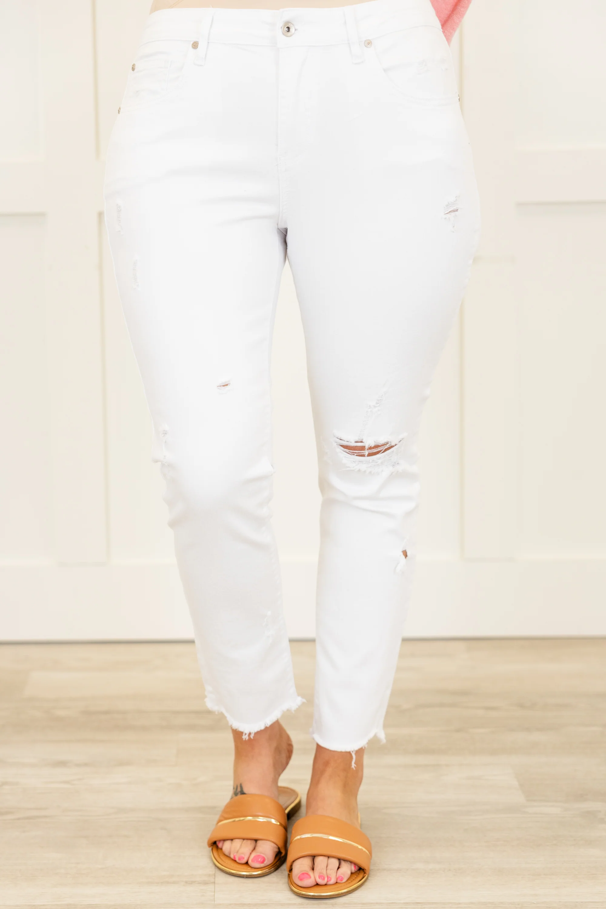 Maybe, Maybe Not Jeans, White - Giverhouse