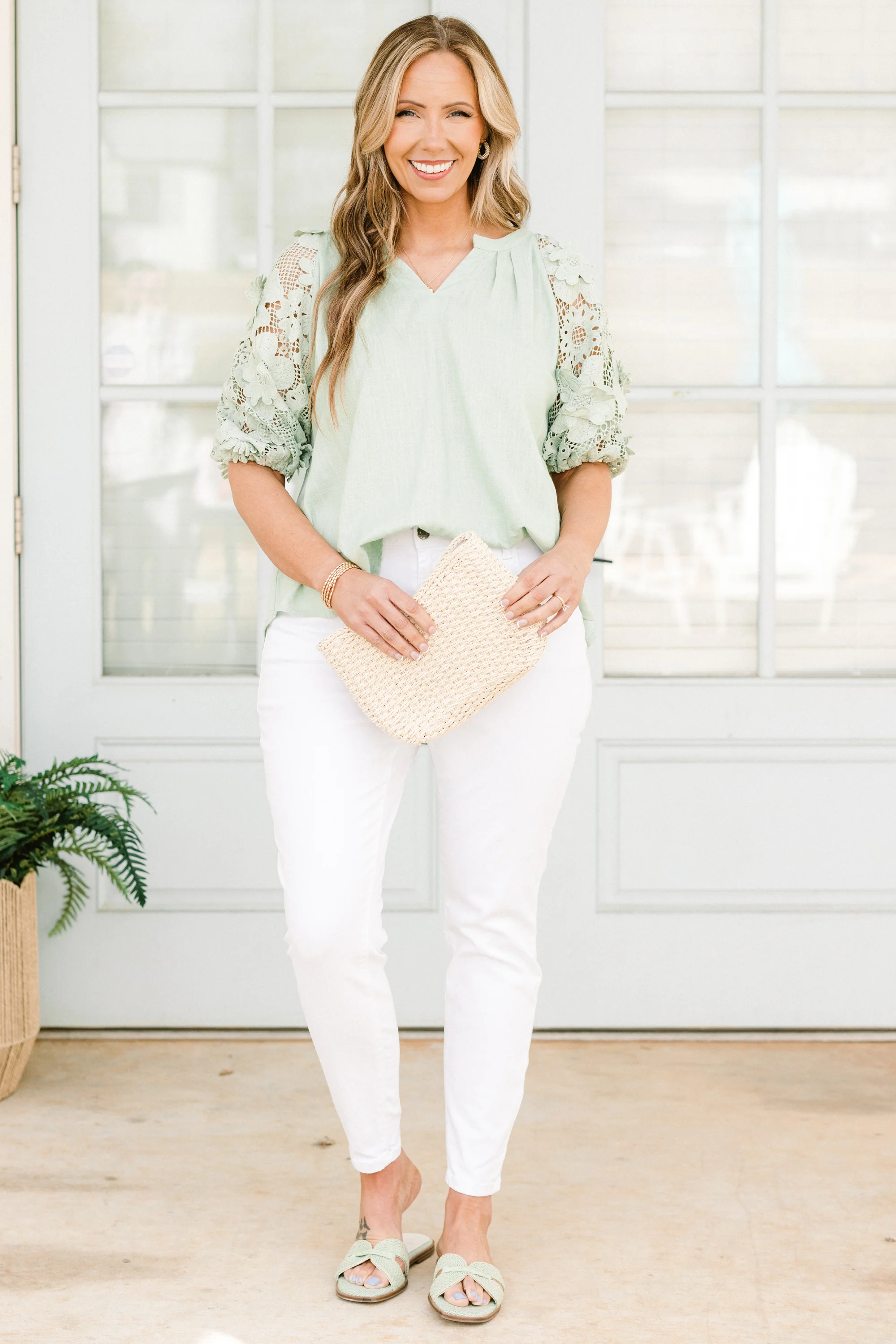 Wherever We Go Jeans, White - Giverhouse