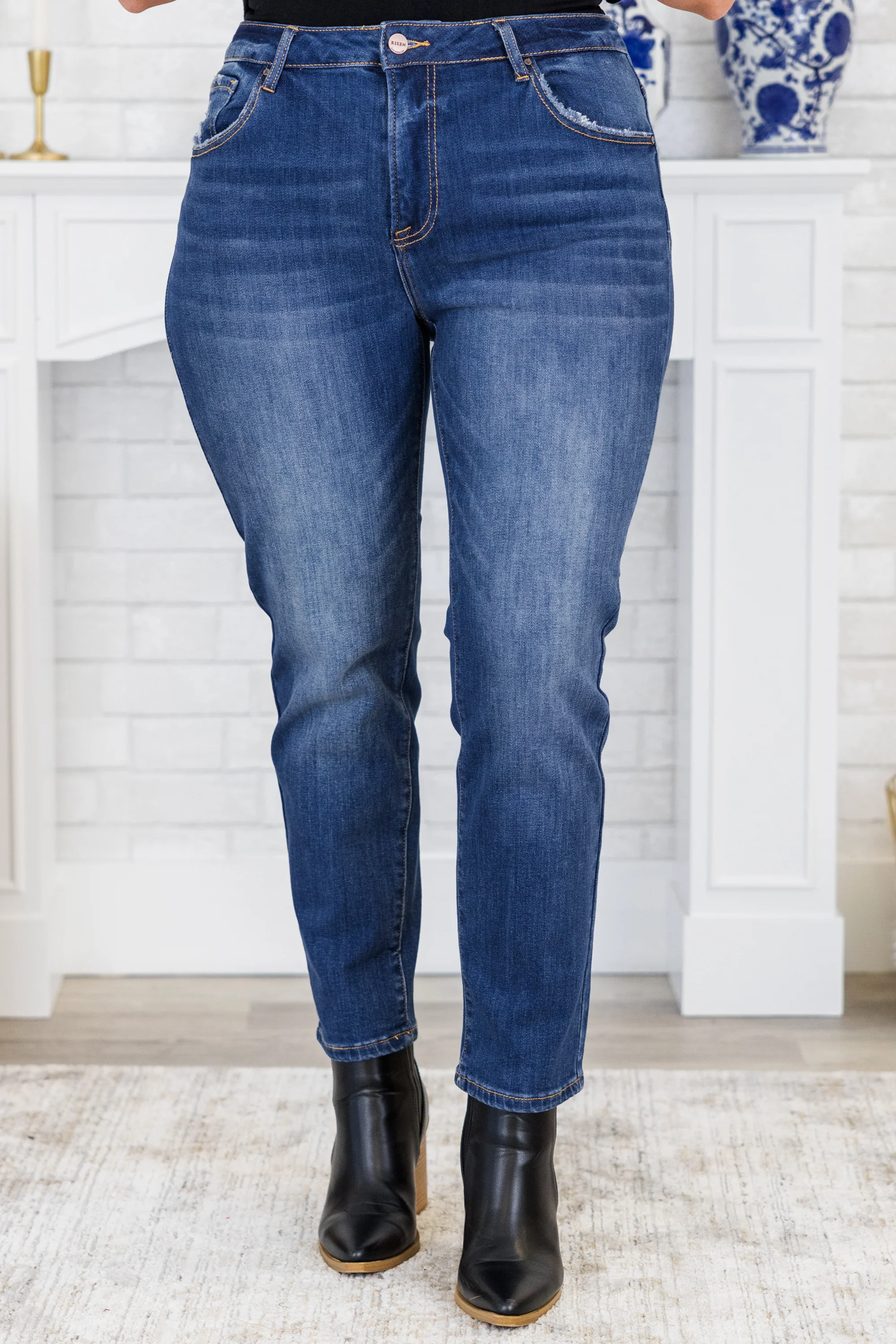 Glimpse Of Tomorrow Jeans, Dark Wash - Giverhouse