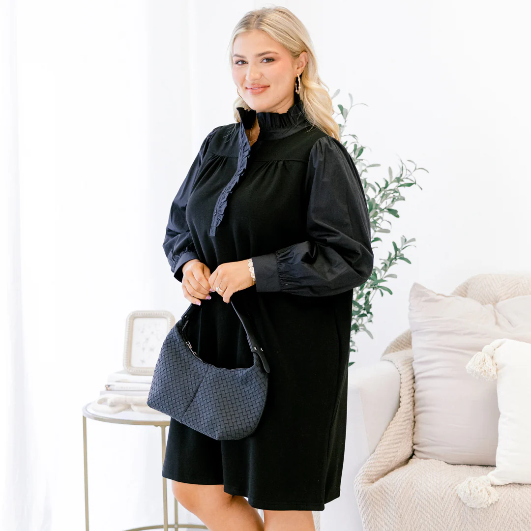 Out Of Reach Dress, Black - Giverhouse