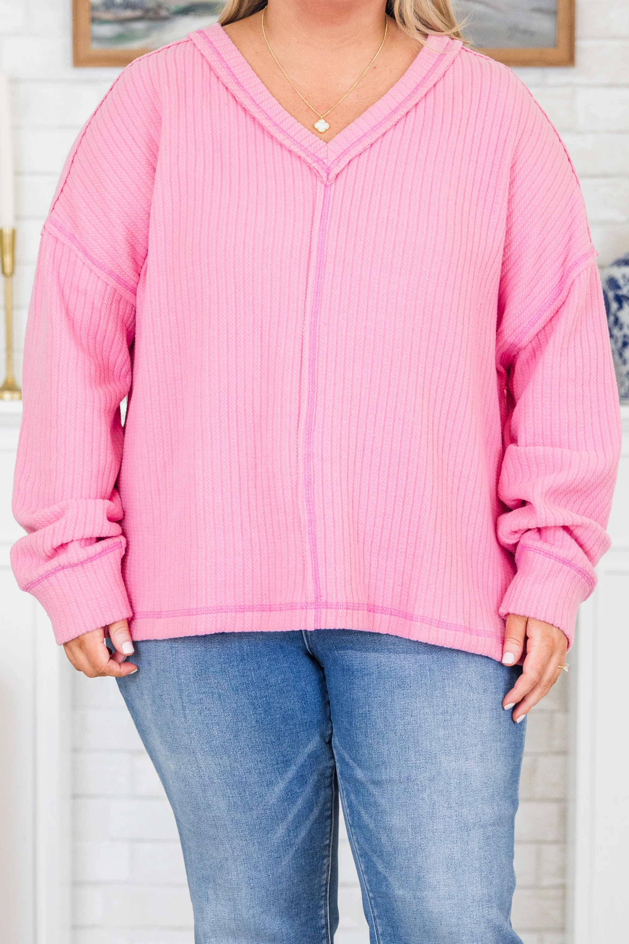 In The Orchard Sweater, Pink - Giverhouse