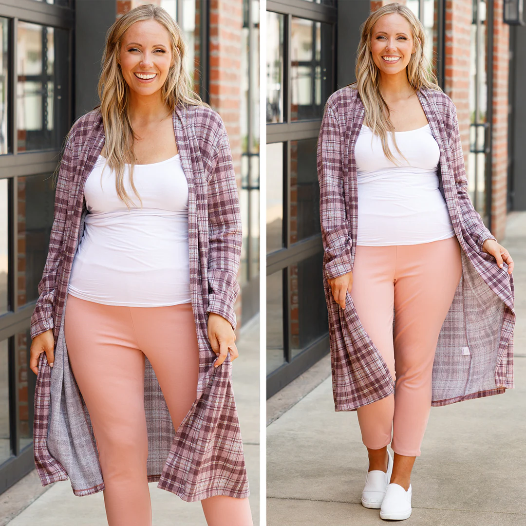 Driving To You Cardigan, Mauve - Giverhouse