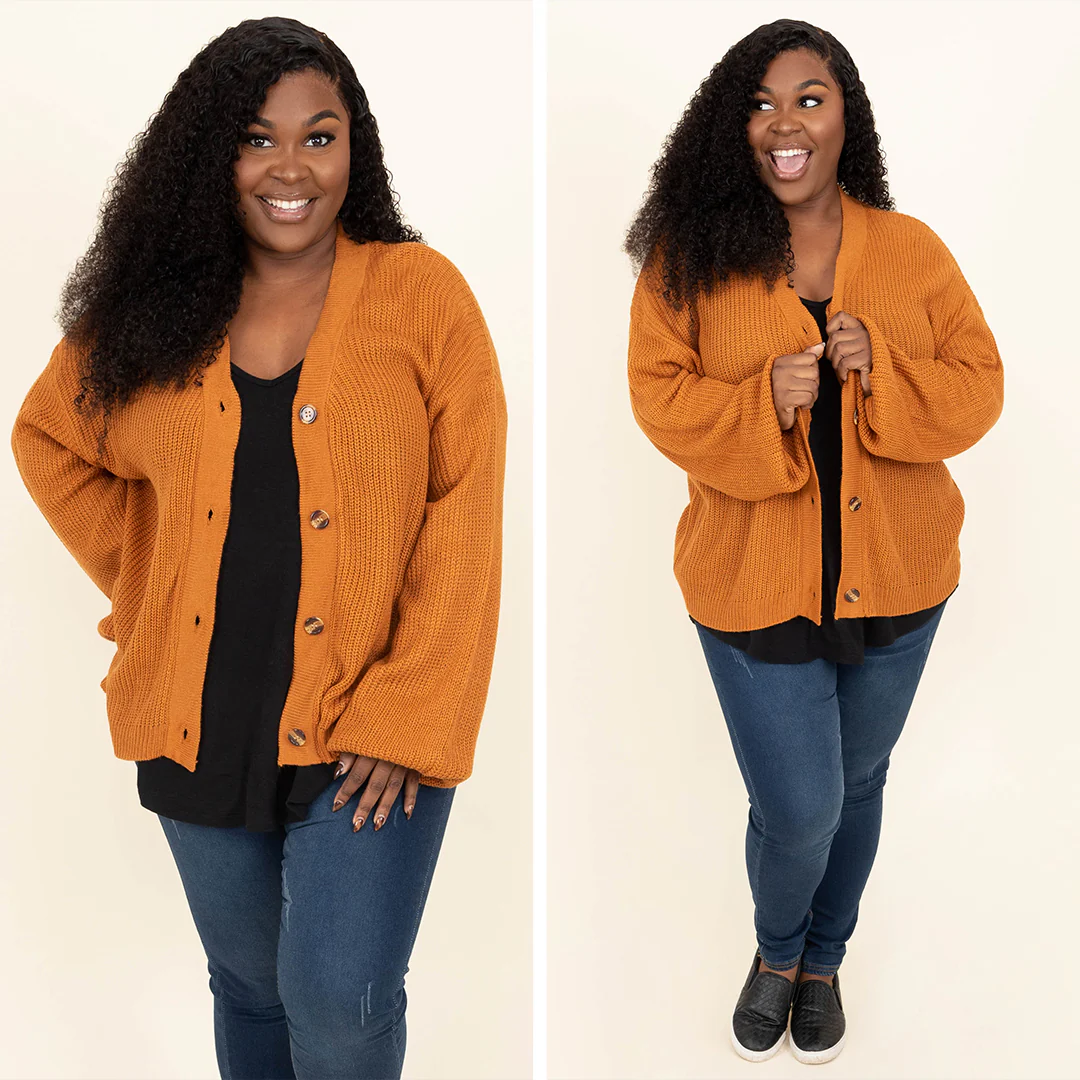 Upstate Destinations Cardigan, Orange - Giverhouse