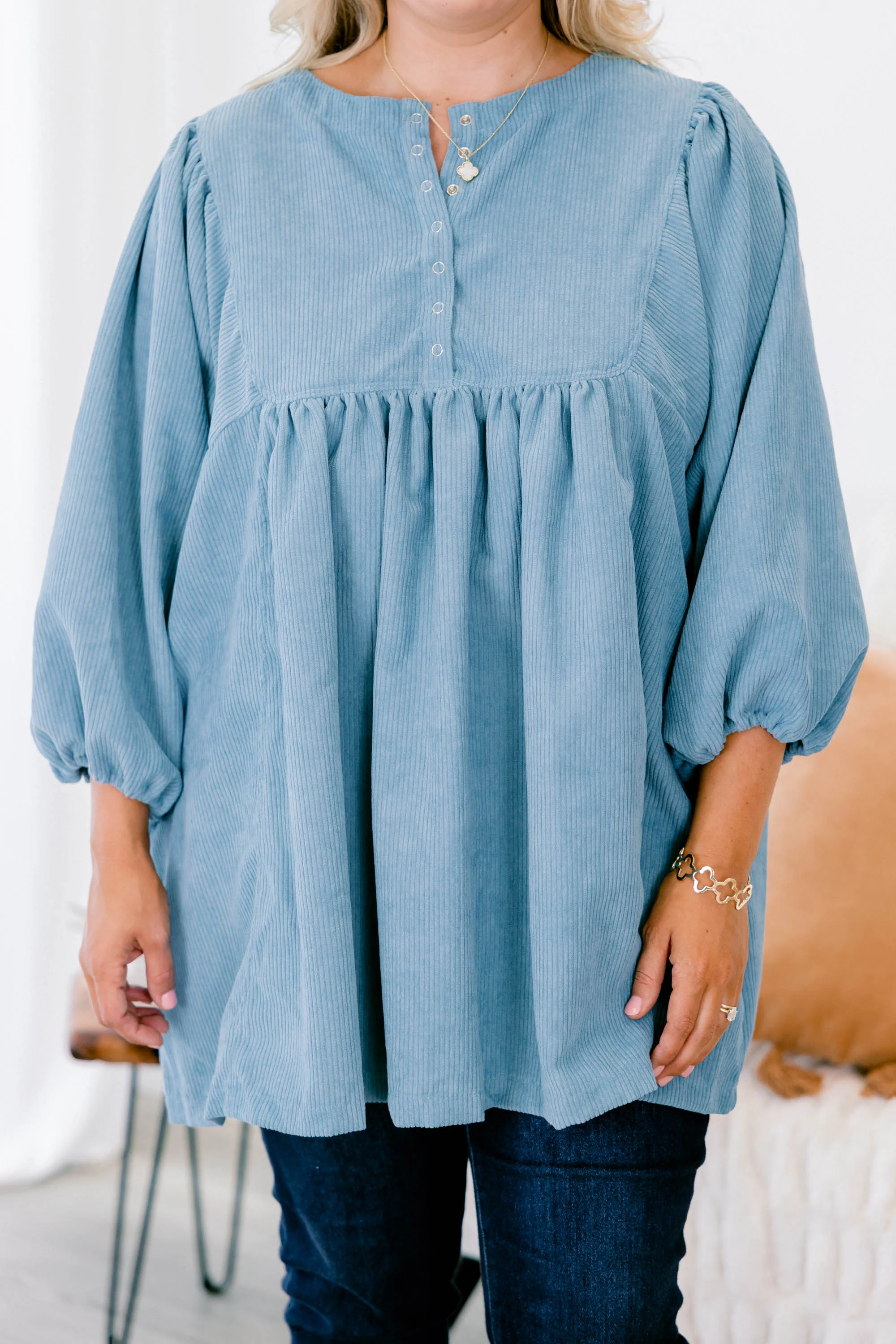 Summer Wave Tunic, Blue - Giverhouse