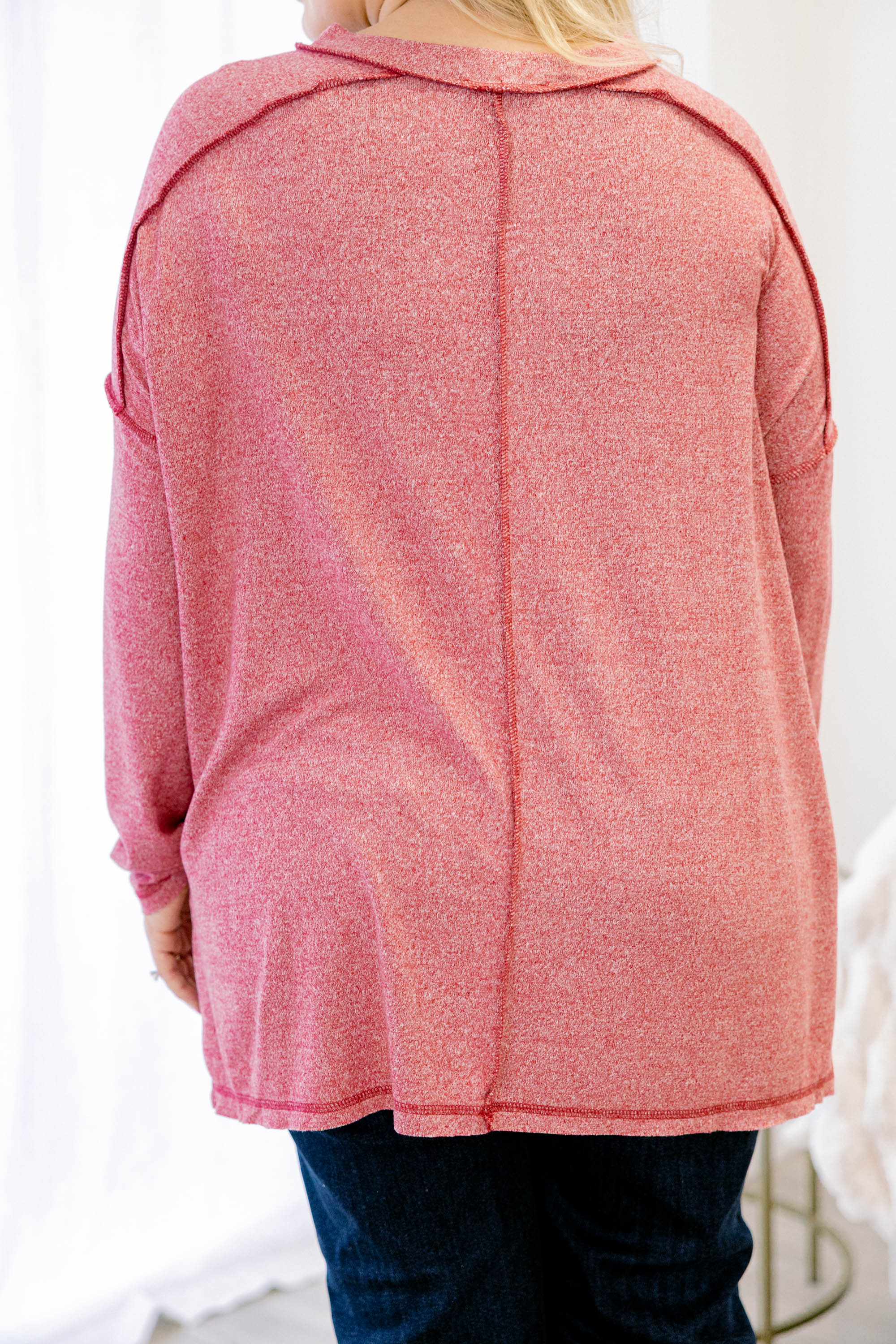 Like It's Nothing Top, Dark Red - Giverhouse